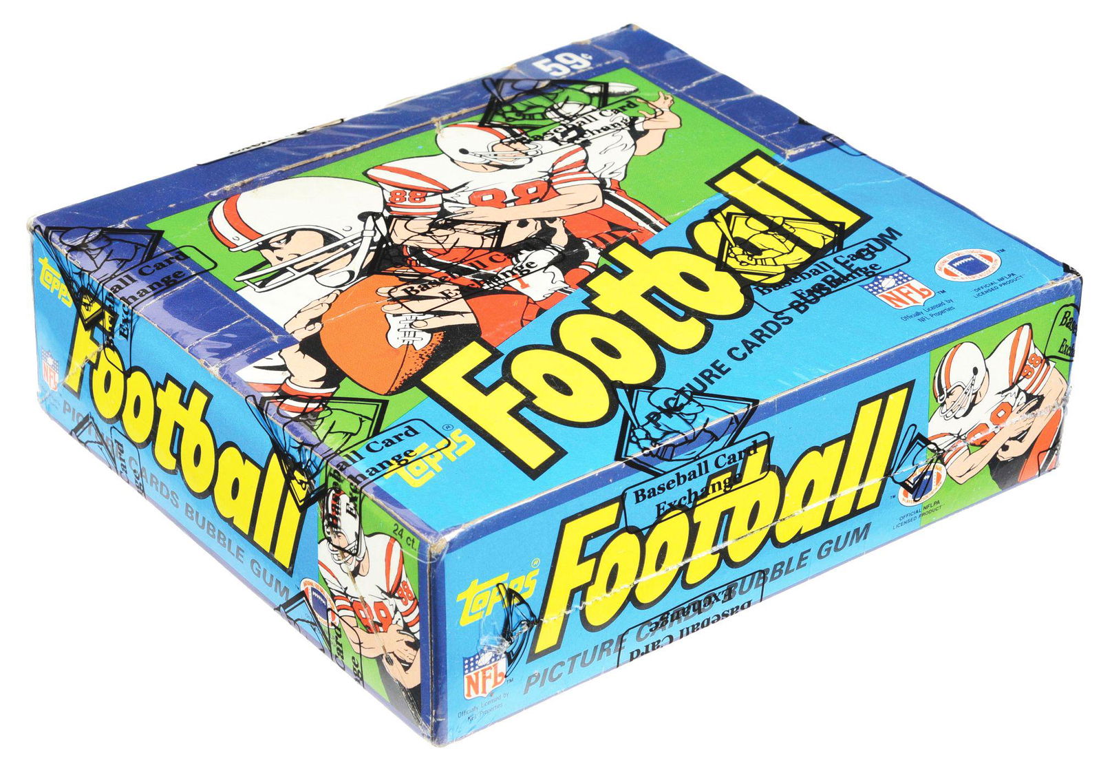 1984 TOPPS FOOTBALL CELLO BOX WITH DAN MARINO - 24 PACKS (BBCE). (1 of 4)