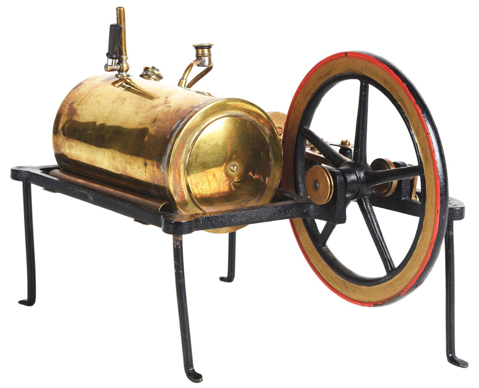 STEVEN DOCKYARD CA 1900 LYING STEAM ENGINE. (1 of 5)