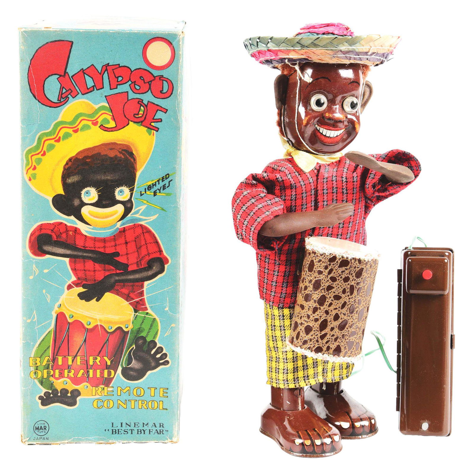 JAPANESE LINEMAR BATTERY-OPERATED CALYPSO JOE TOY. (1 of 4)