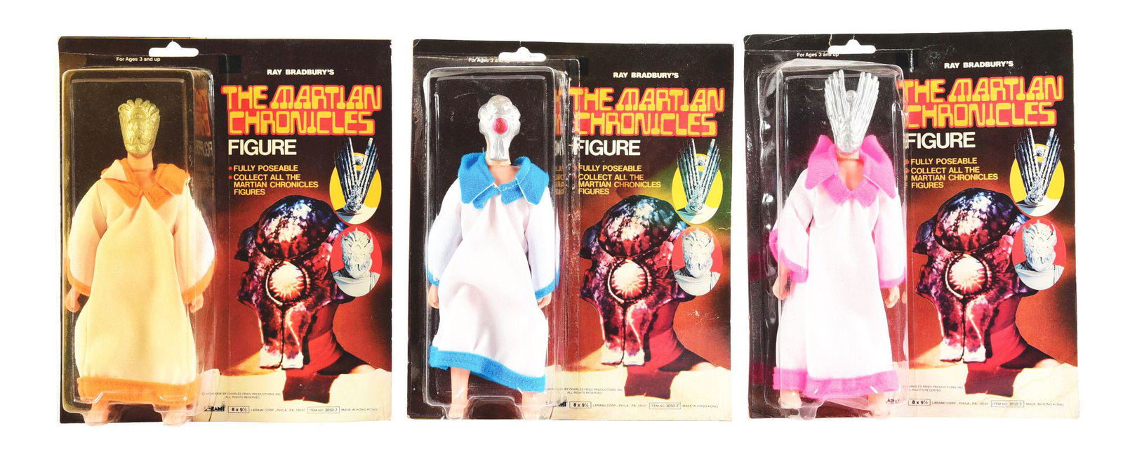 LOT OF 3: LARAMI MARTIAN CHRONICLES FIGURES. (1 of 2)