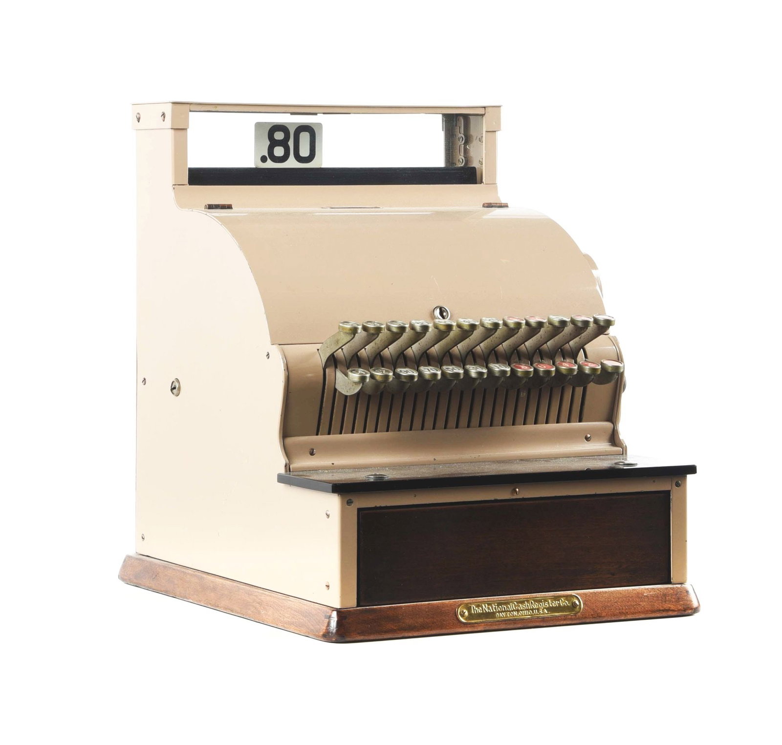LOT OF 2: NATIONAL CASH REGISTER MODEL 726-T-SP AND TAPE ROLLS.: National Cash register model 726-T-SP, complete and in working order. Light scratches and signs of wear. Comes with an assortment of receipt tape. Condition:(Very Good).Dimensions:15 - 1/2" x 15 - 1/2