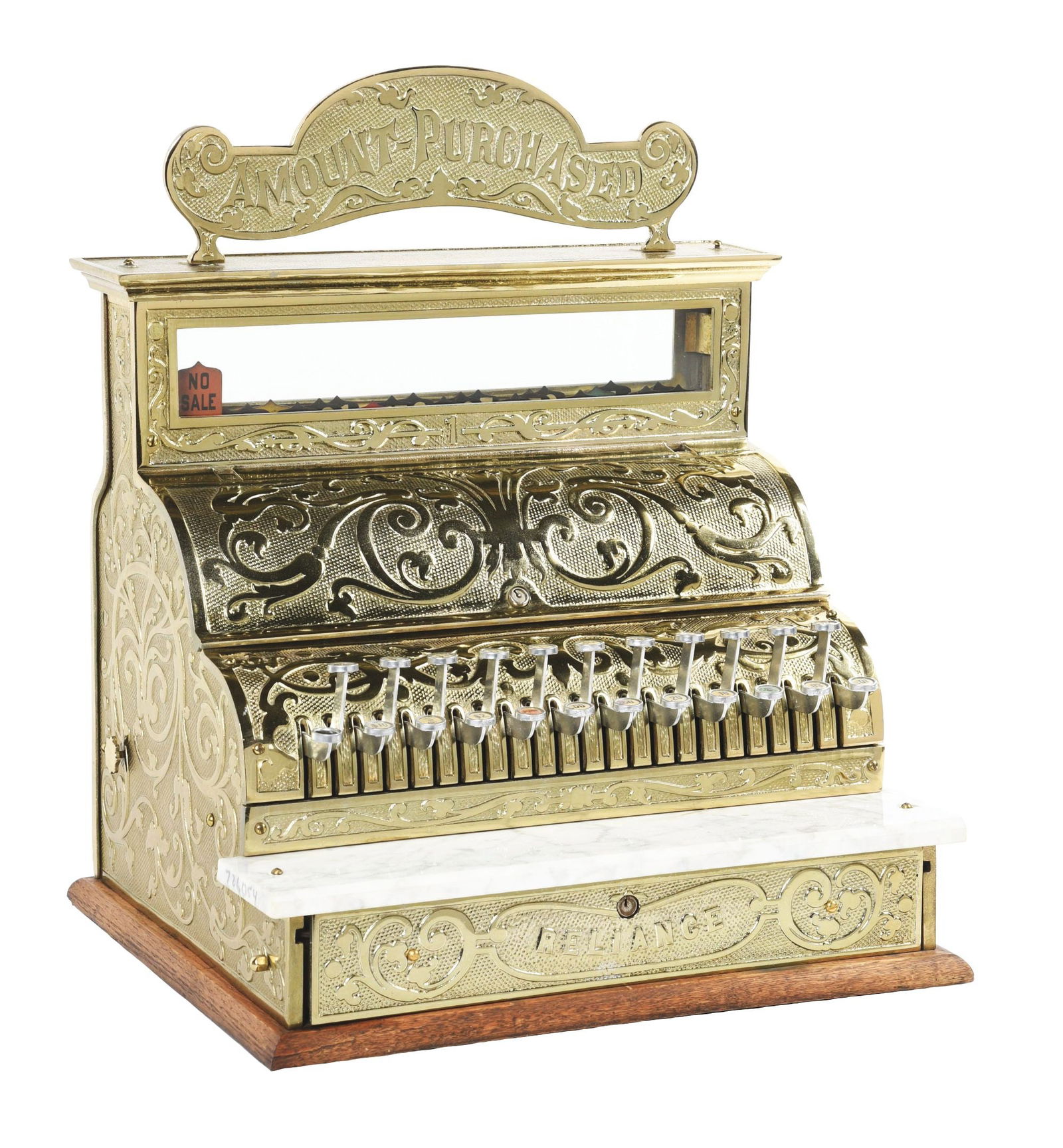 RELIANCE MODEL 1 CASH REGISTER. (1 of 4)