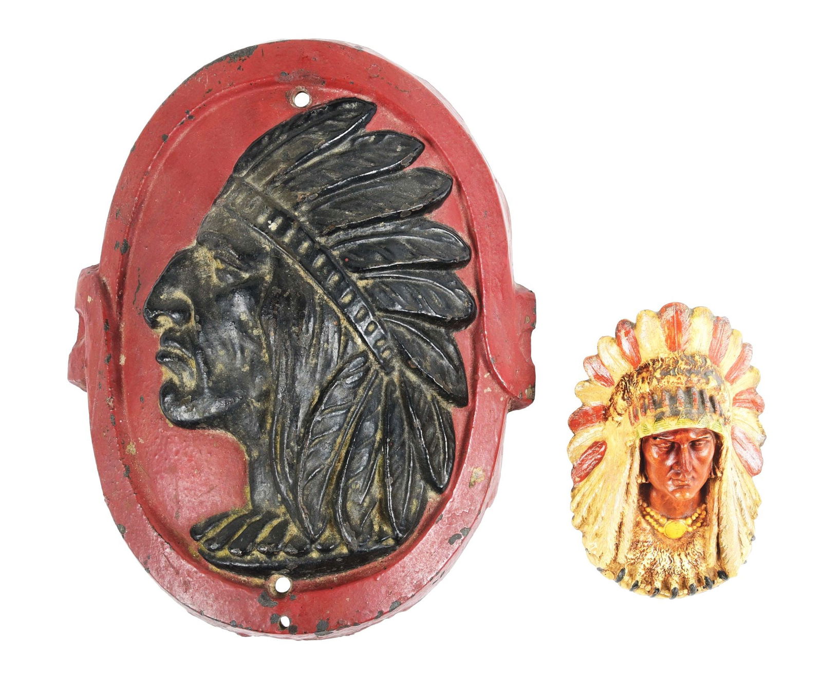 LOT OF 2: NATIVE AMERICAN WALL ART. (1 of 2)