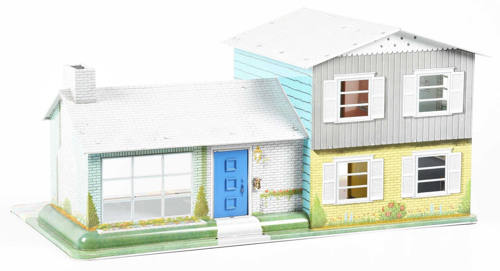 LITHOGRAPHED TOY DOLL PLAY SET HOUSE. (1 of 6)