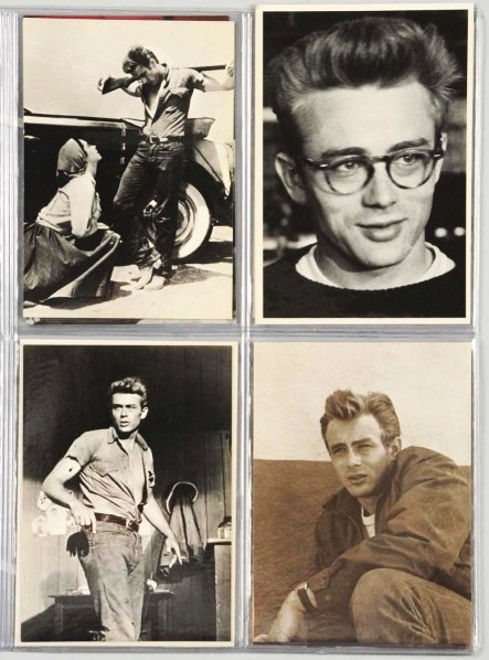 Lot of 60+ Miscellaneous Postcards.: Includes 17 with automobiles, 17 aeronautical, six political, 17 James Dean, and others. Condition (Excellent). Size Each: 5 - 1/2" x 3 - 1/2".