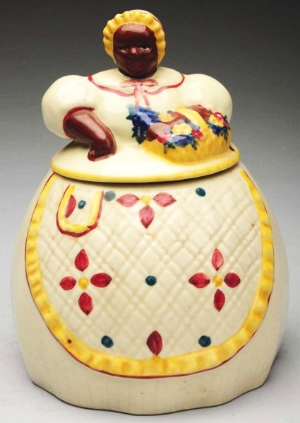 Abingdon Mammy Cookie Jar.: Small hairline on lid near right hand. Condition (Excellent). Size 9 - 1/2" T.