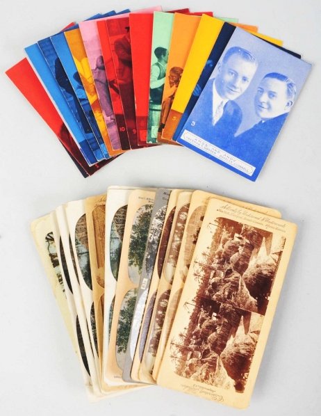 Lot of Amos & Andy Cards & Stereoscope Cards.: Condition (Excellent). Size Most: 3 - 1/2" x 7".