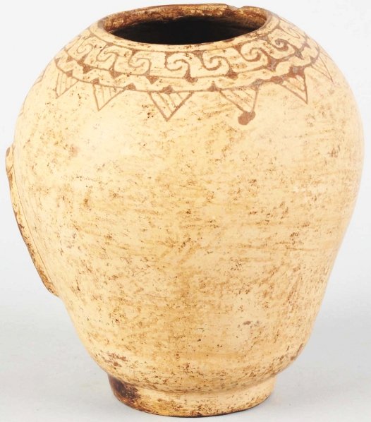 Pottery Vase with Monkey Face. - 2