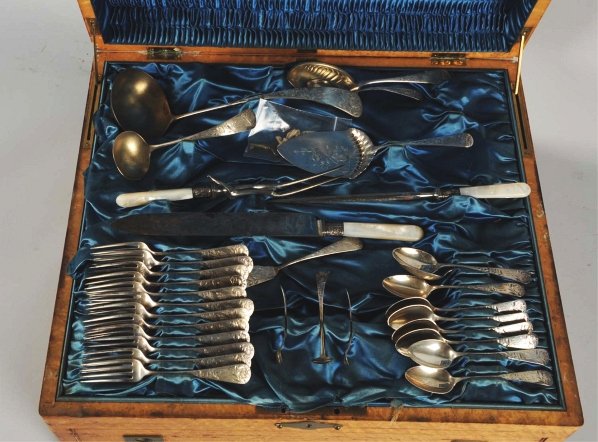 A Gorham Silver Presentation Flatware Set. - 6