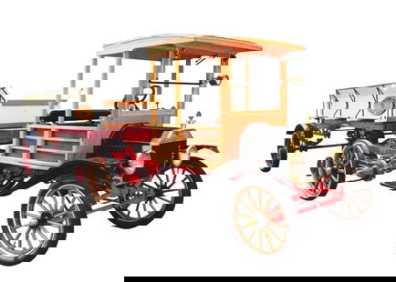 1916 FORD MODEL T WITH TRAILER.: Fully Restored. In excellent show condition. Chain Driven, conversion from a Model T Car by Redden Motor-Truck Co. This is not a standard shippable item and will require 3rd party shipping or pickup a