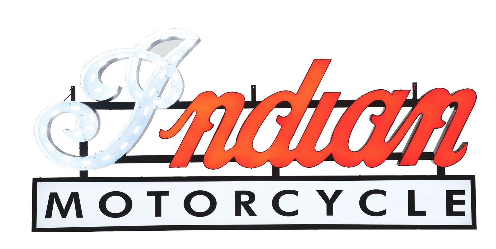 Indian Motorcycles Dealership Light Up Sign. Auction