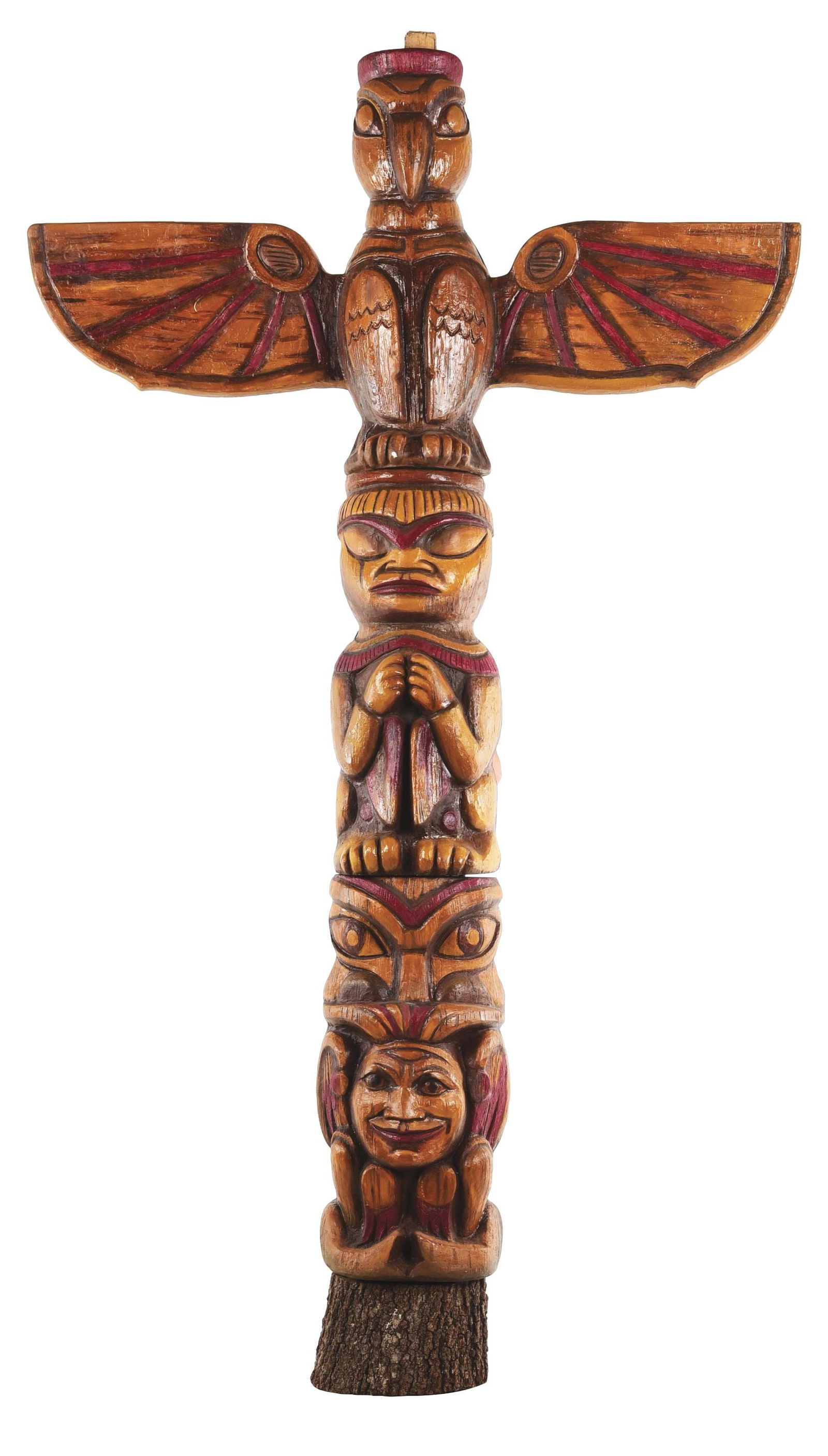 PONTIAC AUTOMOBILES DEALERSHIP PLASTER TOTEM POLE DISPLAY. (1 of 2)