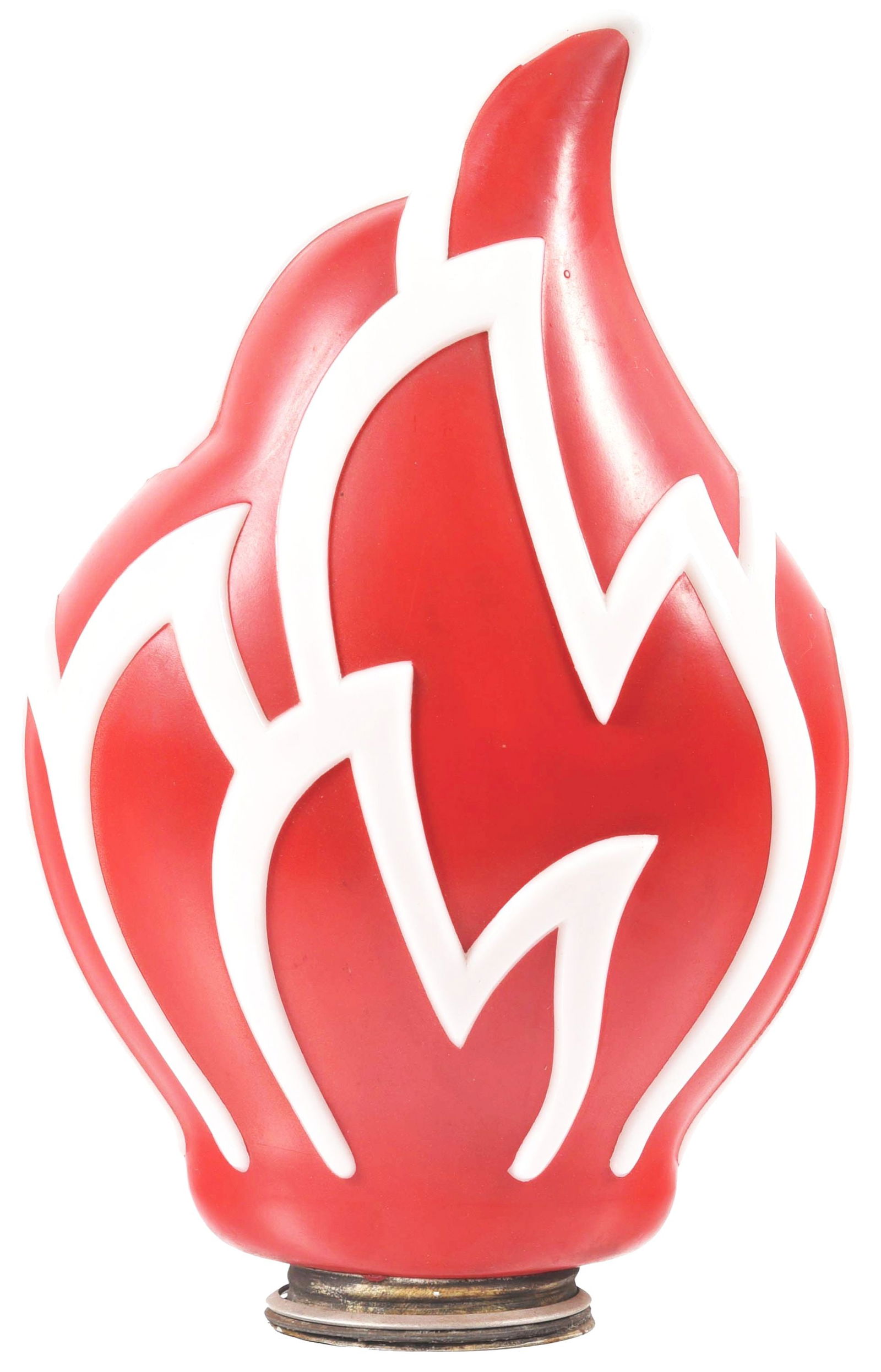 STANDARD OIL FLAME GAS PUMP GLOBE. (1 of 4)