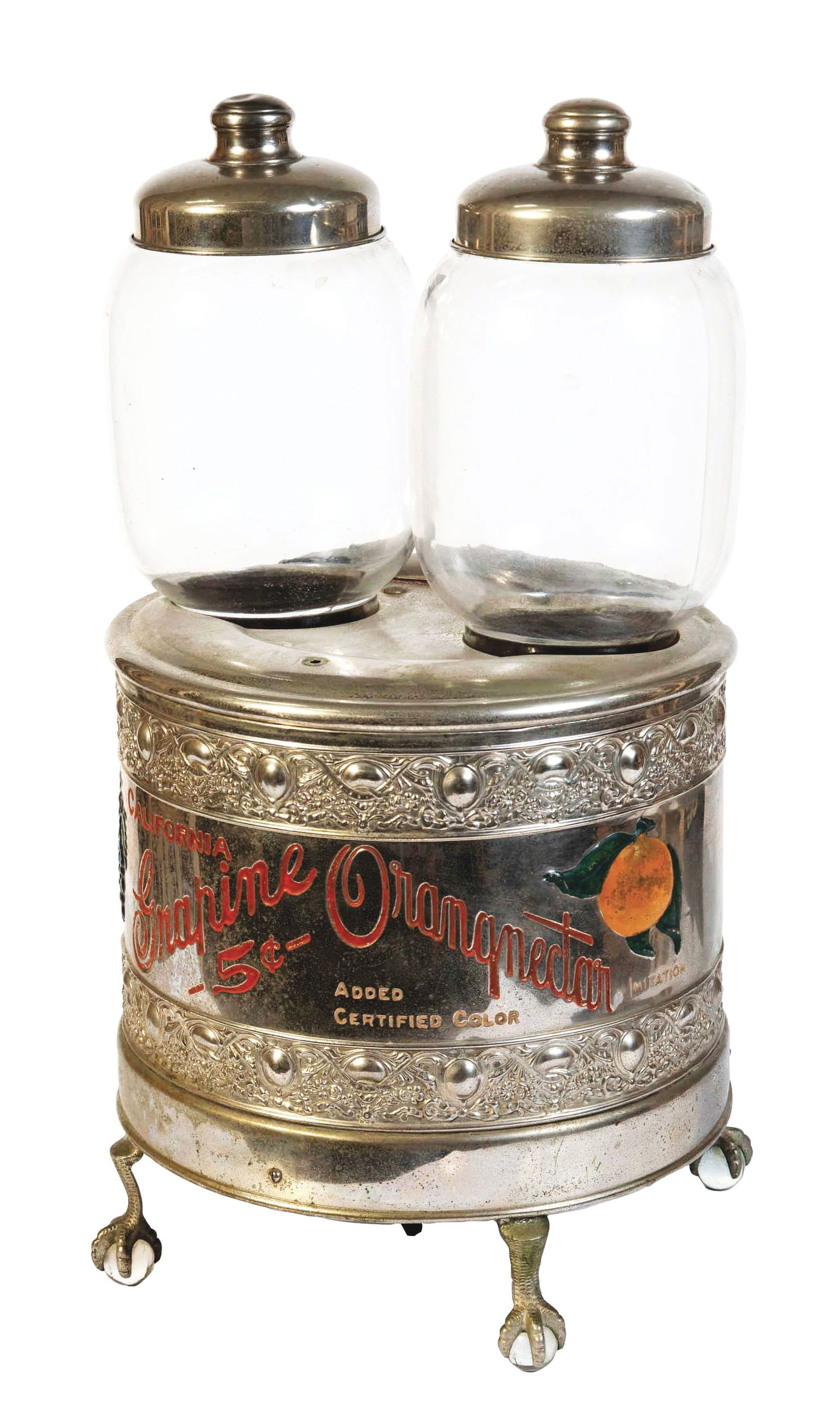 GRAPEINE ORANGE NECTAR SODA FOUNTAIN SYRUP DISPENSER. (1 of 4)