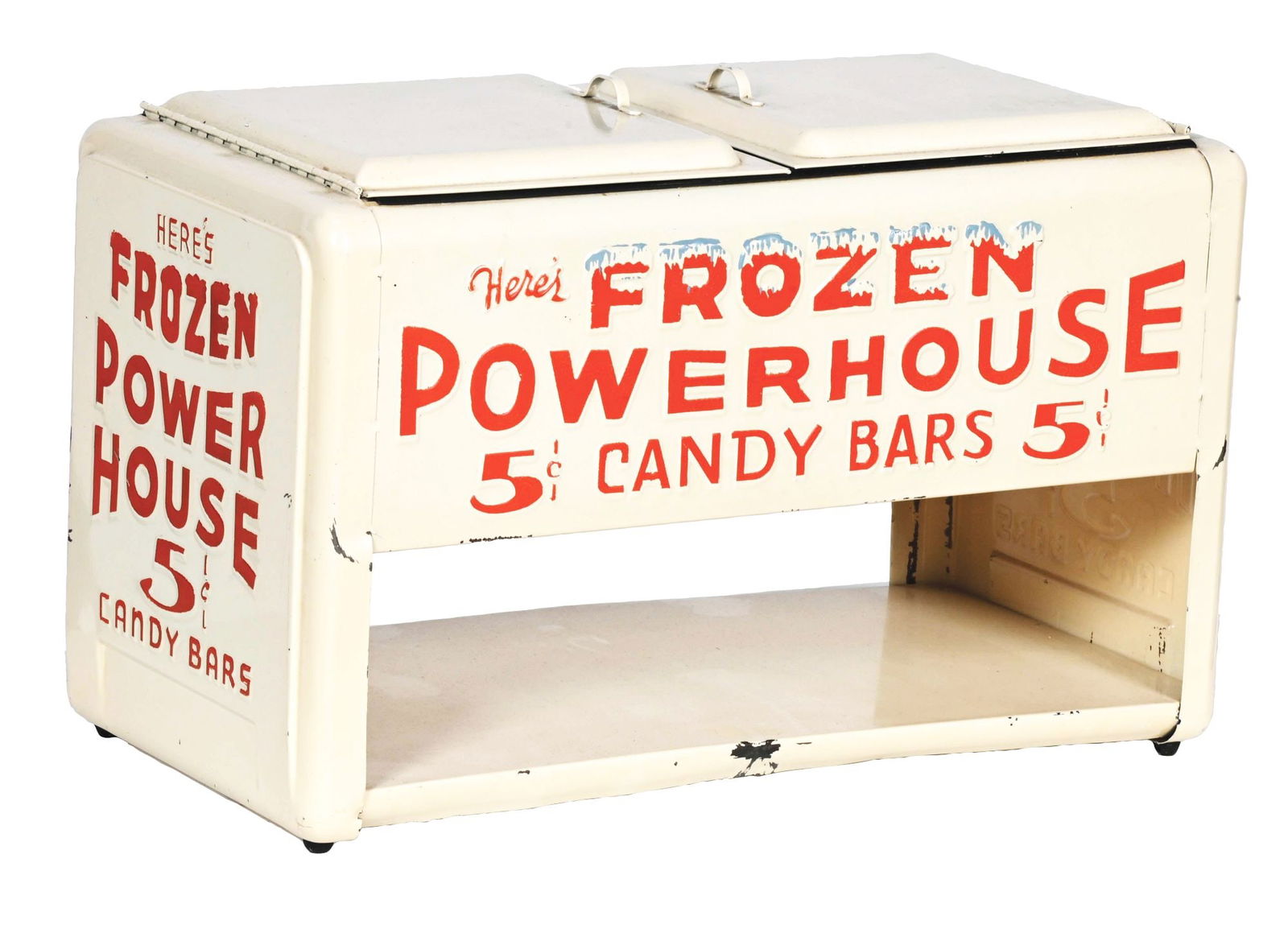FROZEN POWERHOUSE CANDY BAR MINIATURE COOLER COUNTER TOP DISPLAY.. (1 of 6)