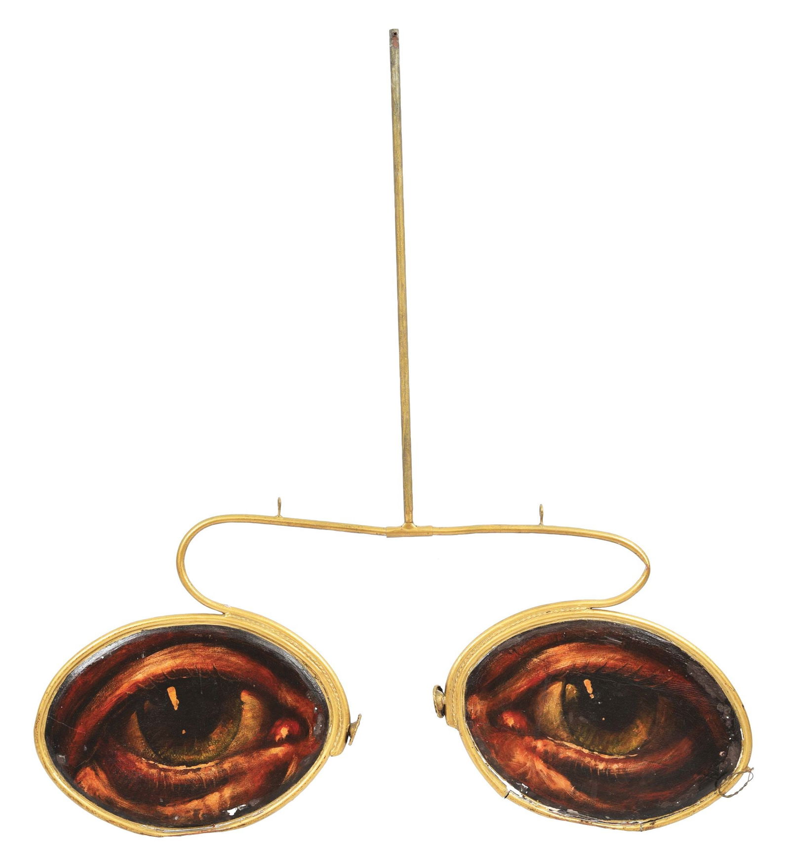 OPTICAL INSTRUMENT MAKER TRADE SIGN W/ DIE-CUT EYES. (1 of 2)