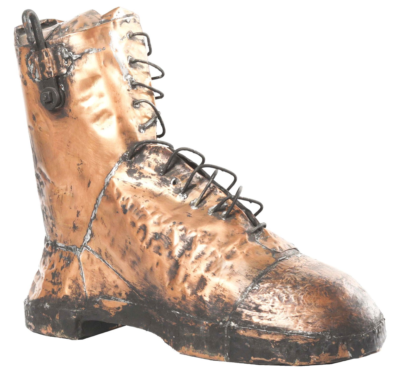 EARLY COPPER BOOT & SHOE STORE TRADE SIGN. (1 of 6)