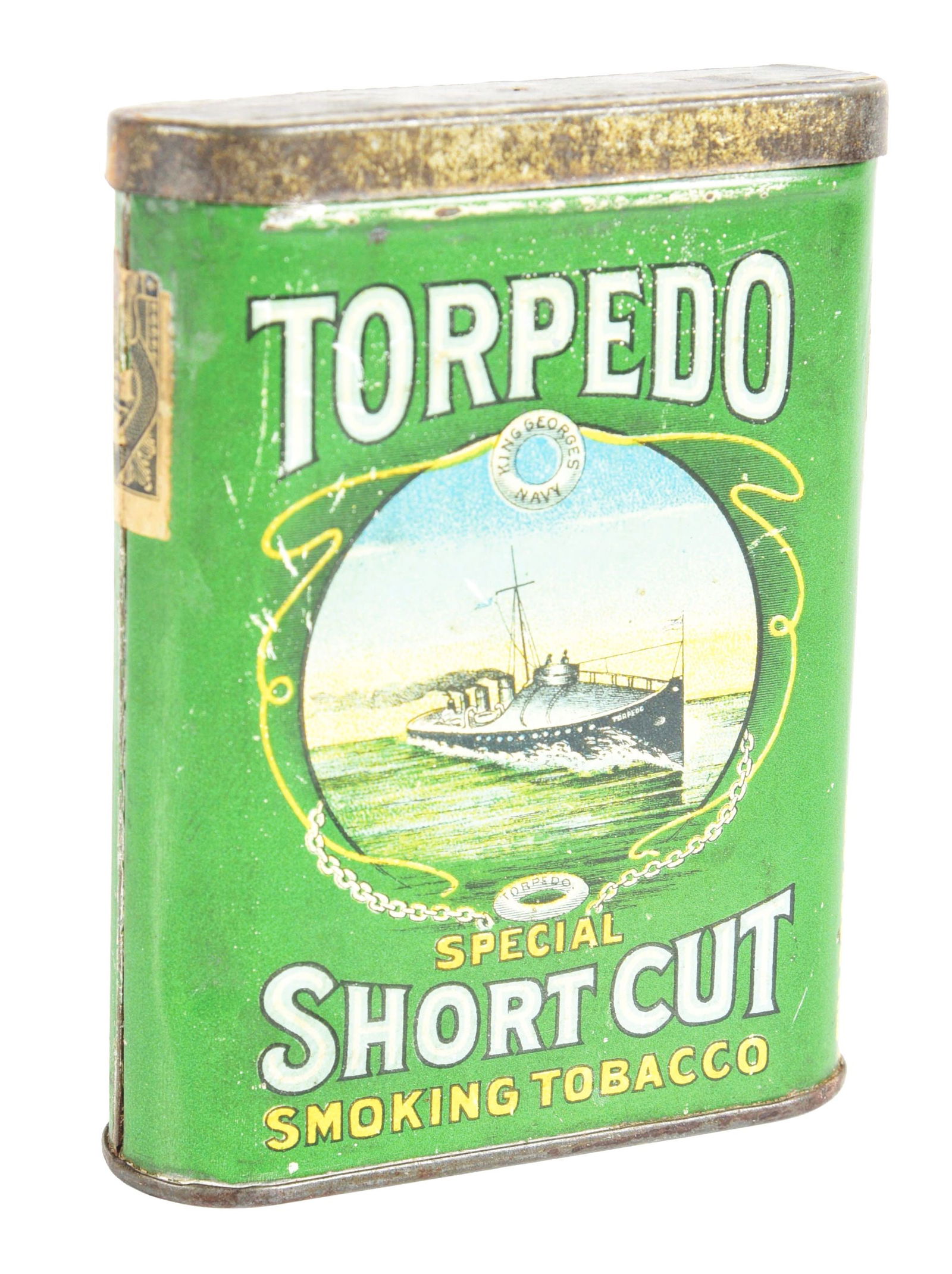 TORPEDO (DESTROYER) TOBACCO POCKET TIN. (1 of 4)