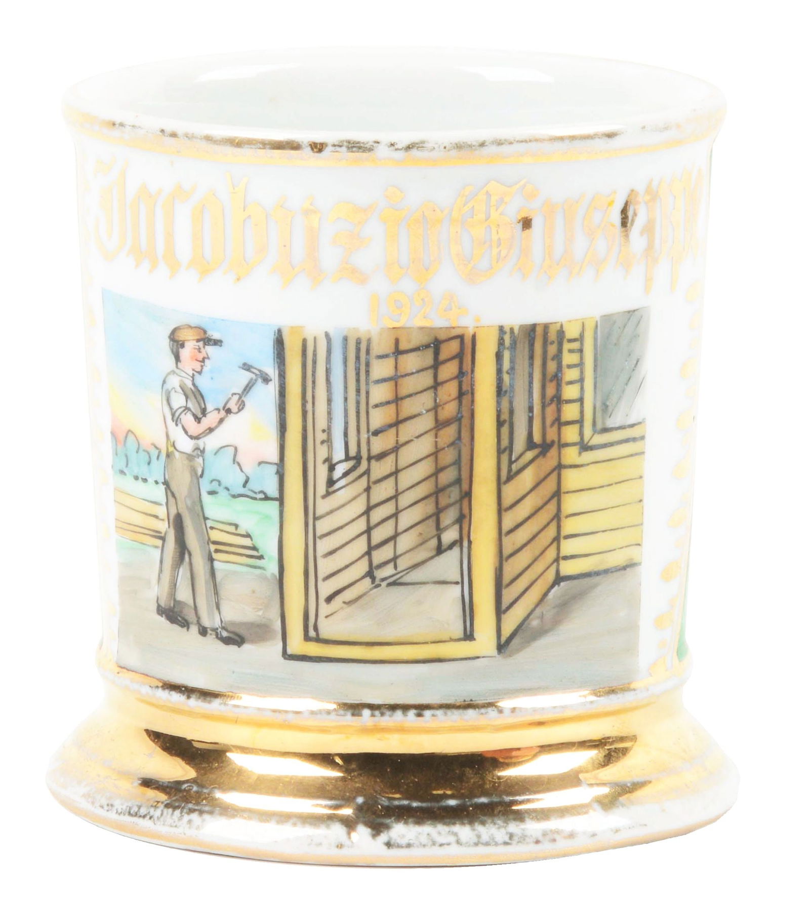 CARPENTER SHAVING MUG. (1 of 5)