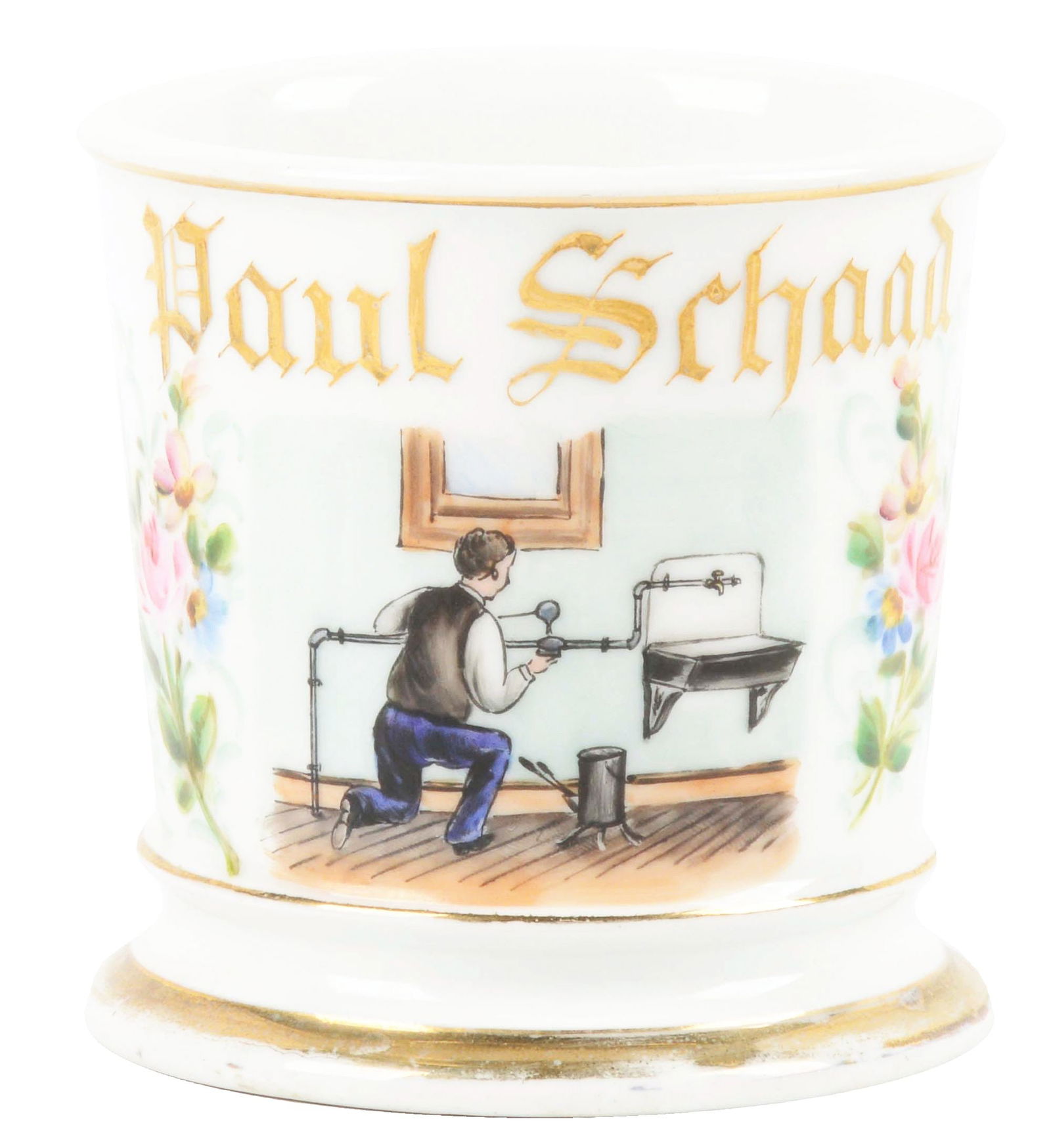 PLUMBER SHAVING MUG. (1 of 5)