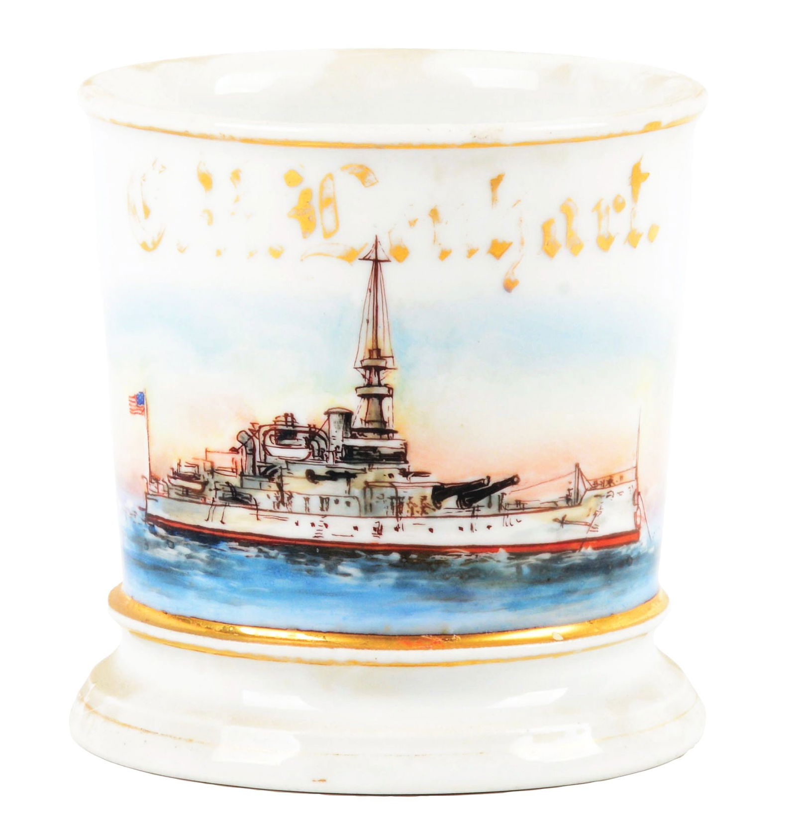 BATTLESHIP SHAVING MUG. (1 of 5)