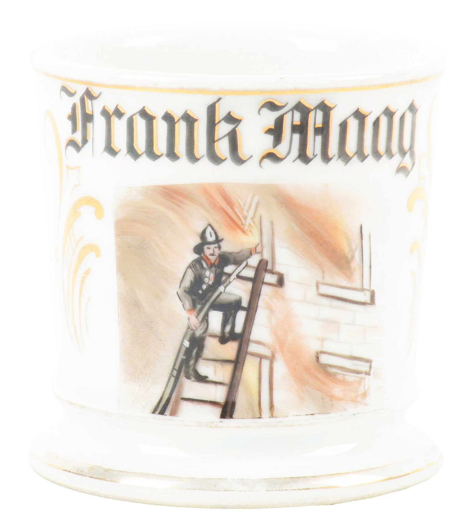FIREFIGHTER SHAVING MUG. (1 of 5)