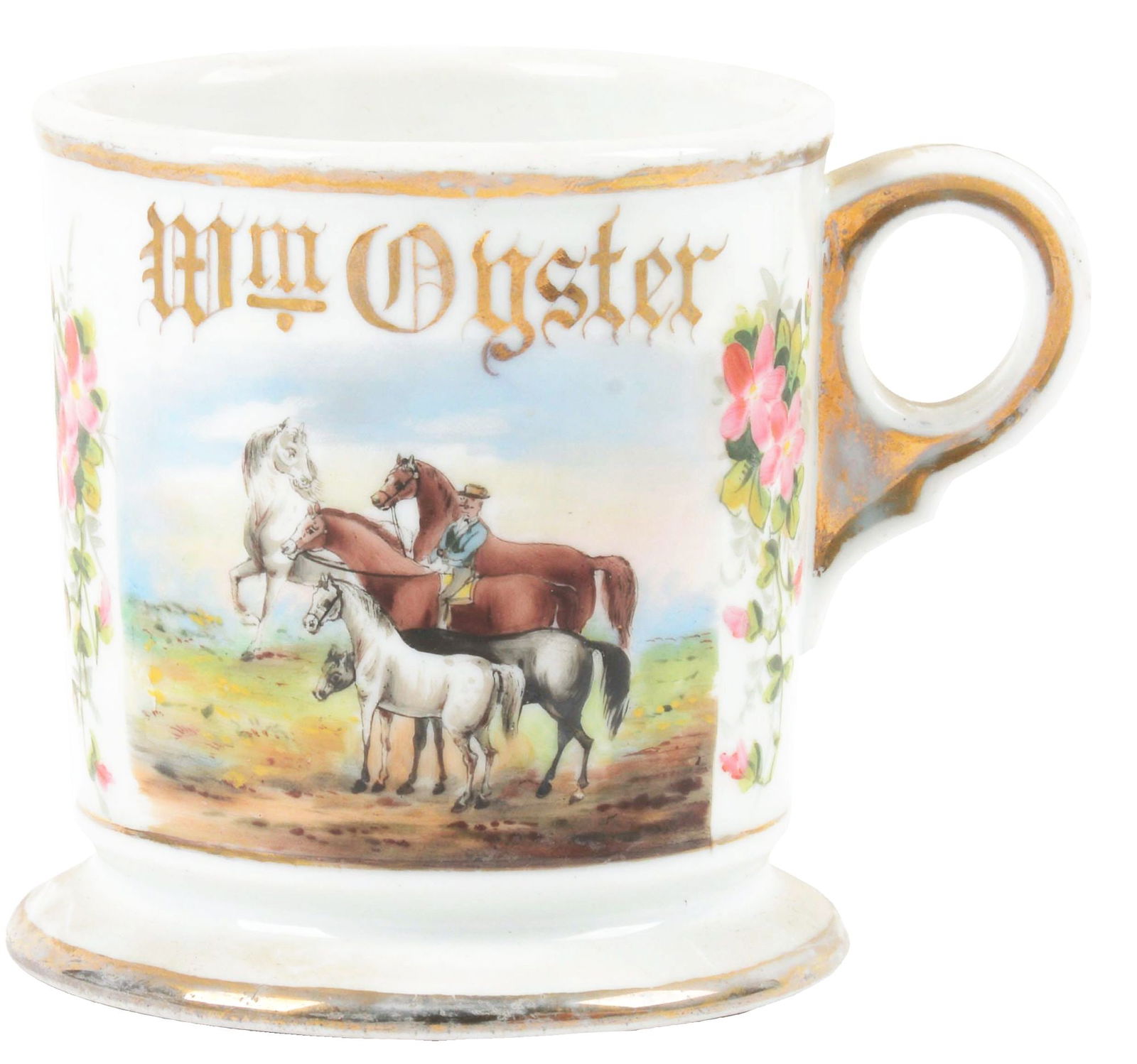 HORSE BREEDER'S SHAVING MUG. (1 of 5)