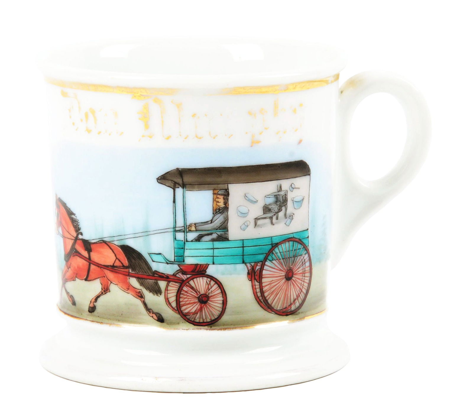 DELIVERY WAGON SHAVING MUG. (1 of 5)