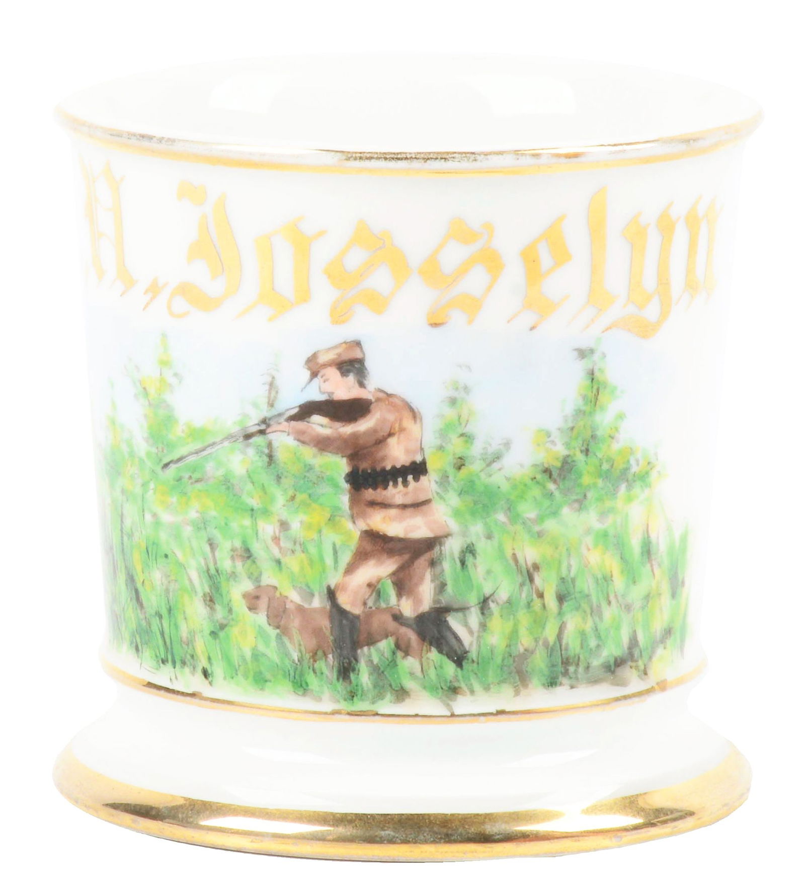 HUNTING DOG SHAVING MUG. (1 of 5)
