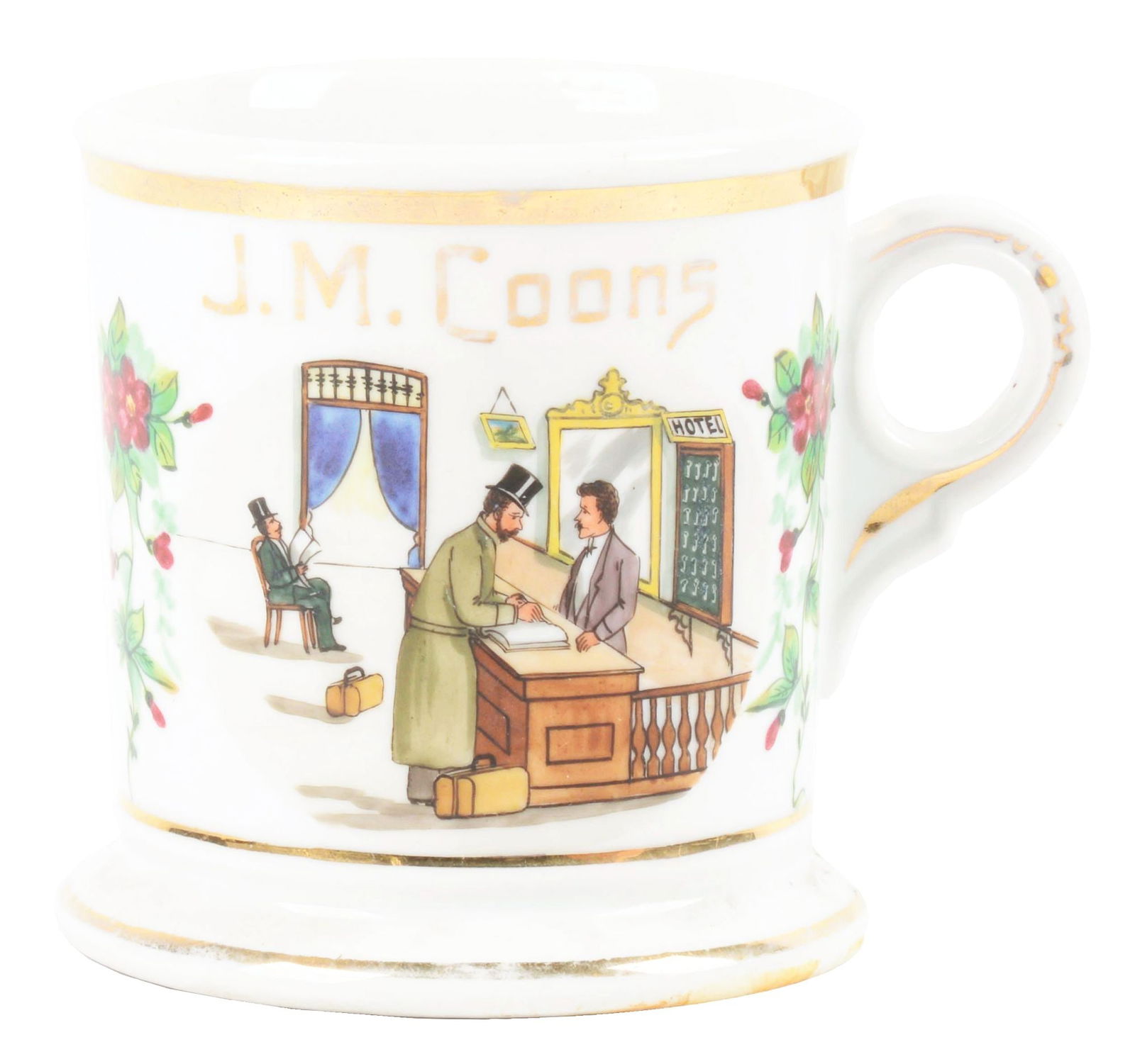 HOTEL MANAGER SHAVING MUG. (1 of 5)