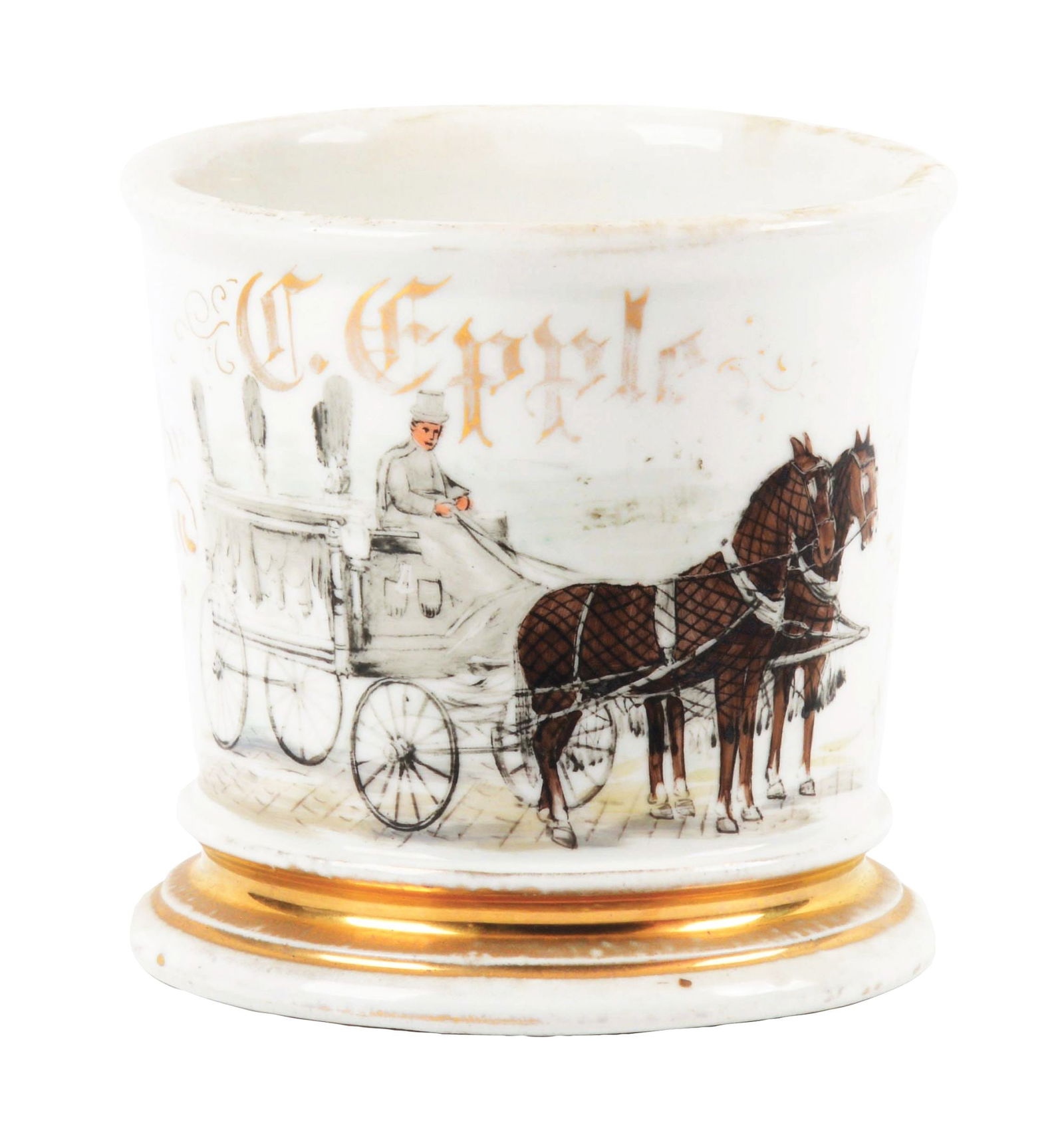 FUNERAL DIRECTOR'S SHAVING MUG. (1 of 5)