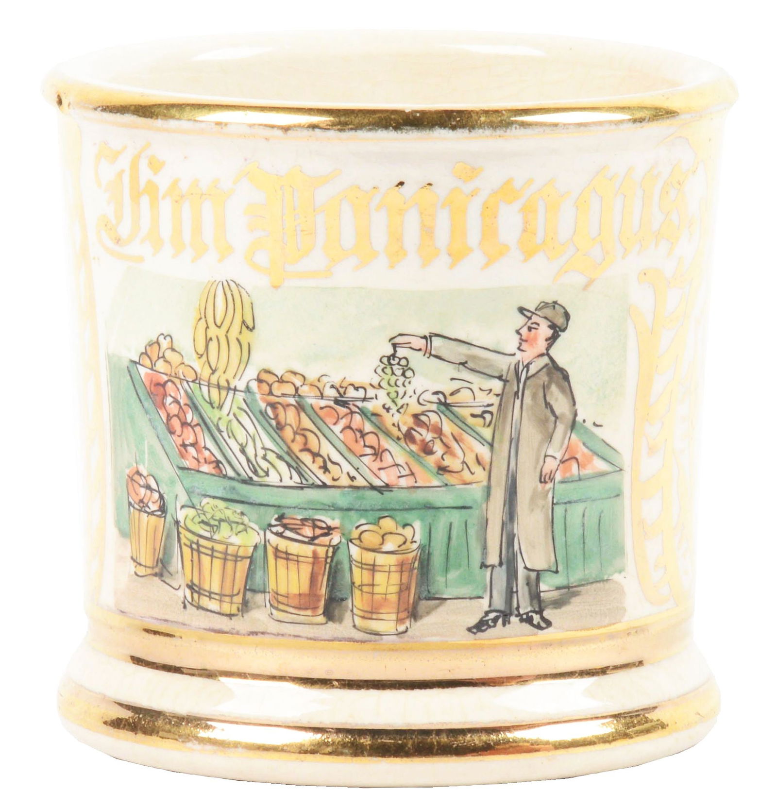 PRODUCE SELLER SHAVING MUG. (1 of 5)