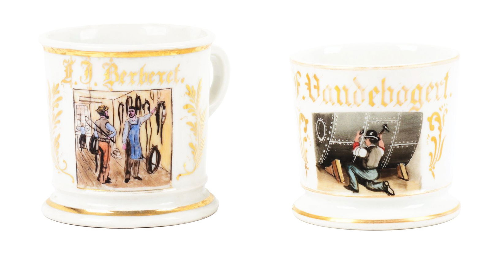 LOT OF 2: SHAVING MUGS. (1 of 5)