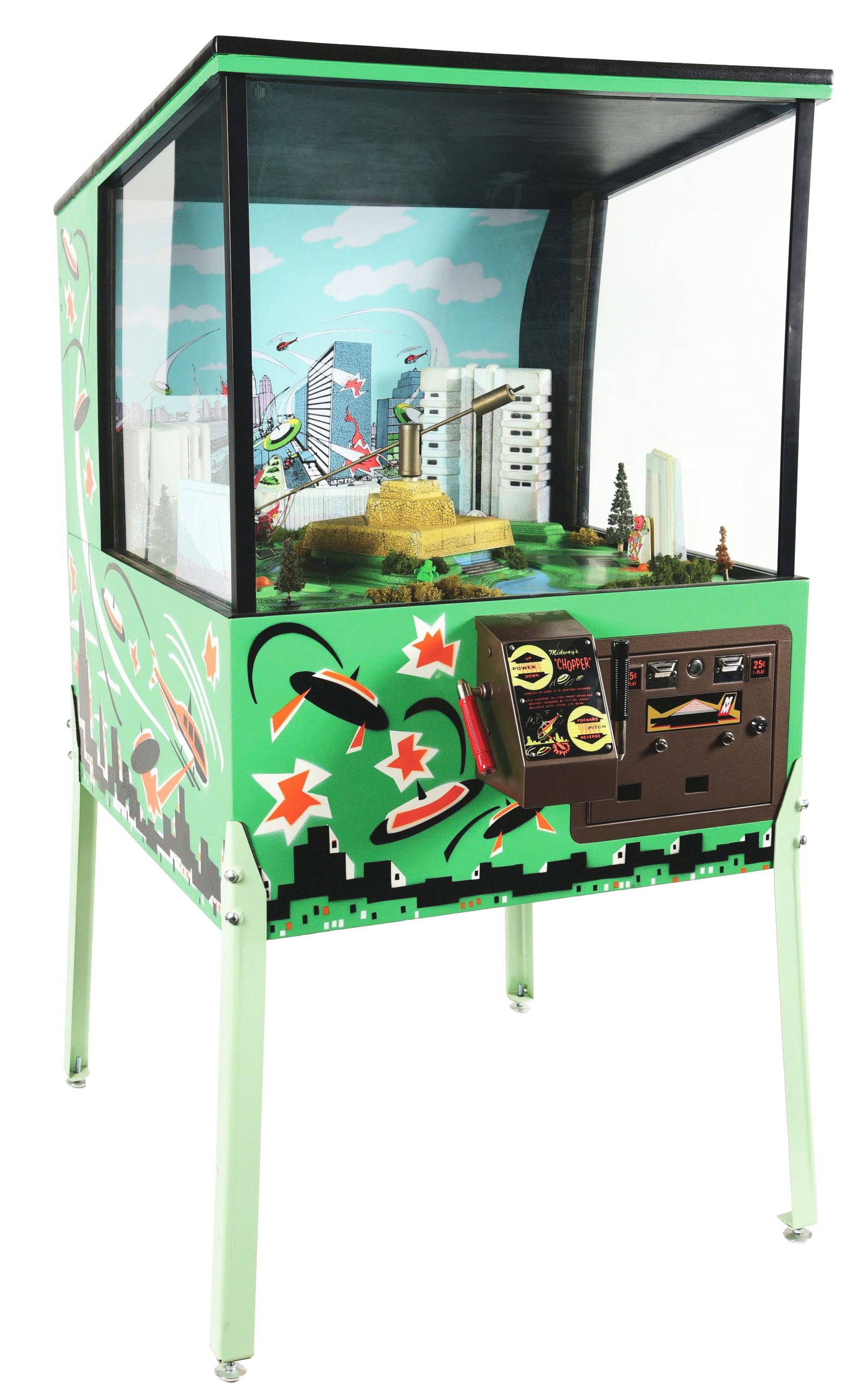 25¢ Midway's "chopper" Arcade Helicopter Game. Auction