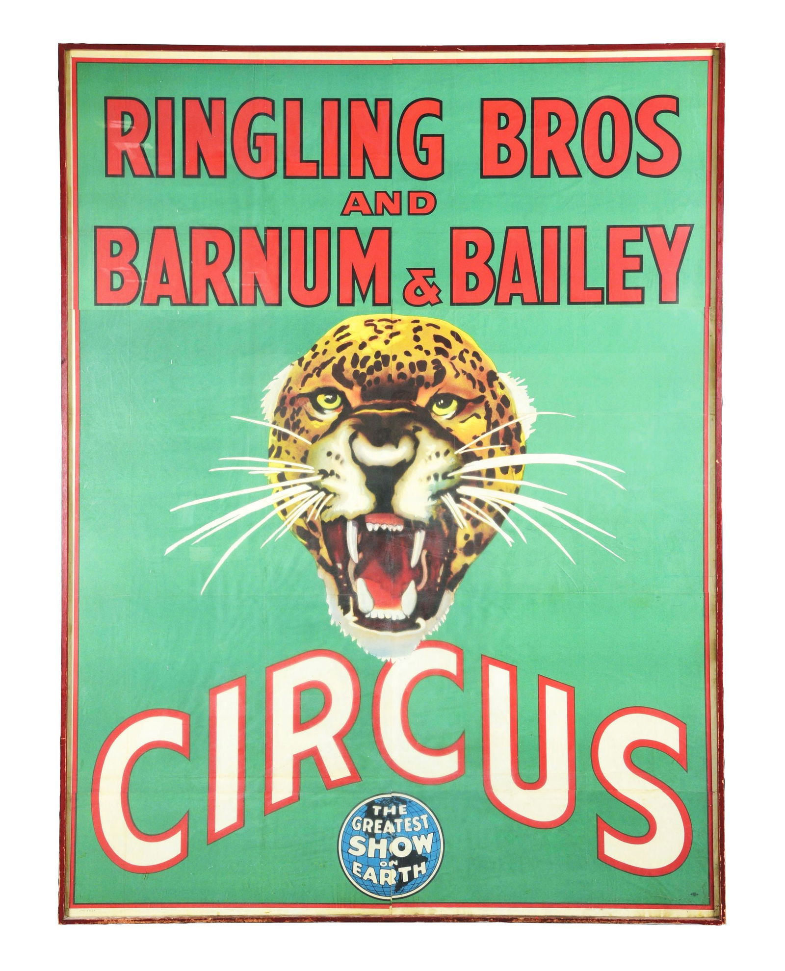 RINGLING BROS. FRAMED BANNER. (1 of 5)