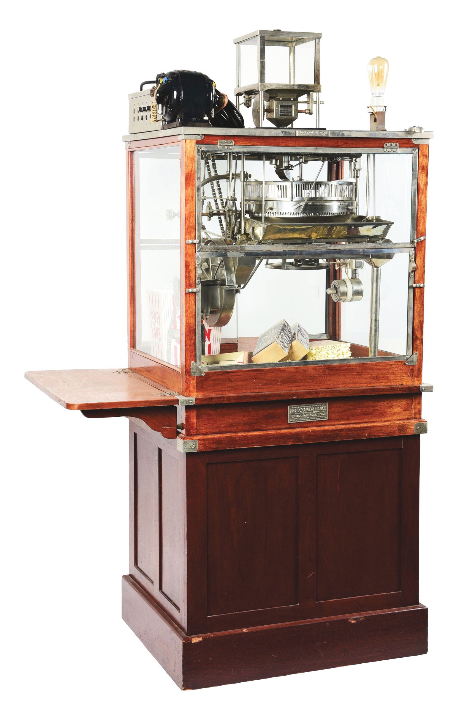 HOLCOMB & HOKE BUTTERKIST POPCORN MACHINE. (1 of 5)