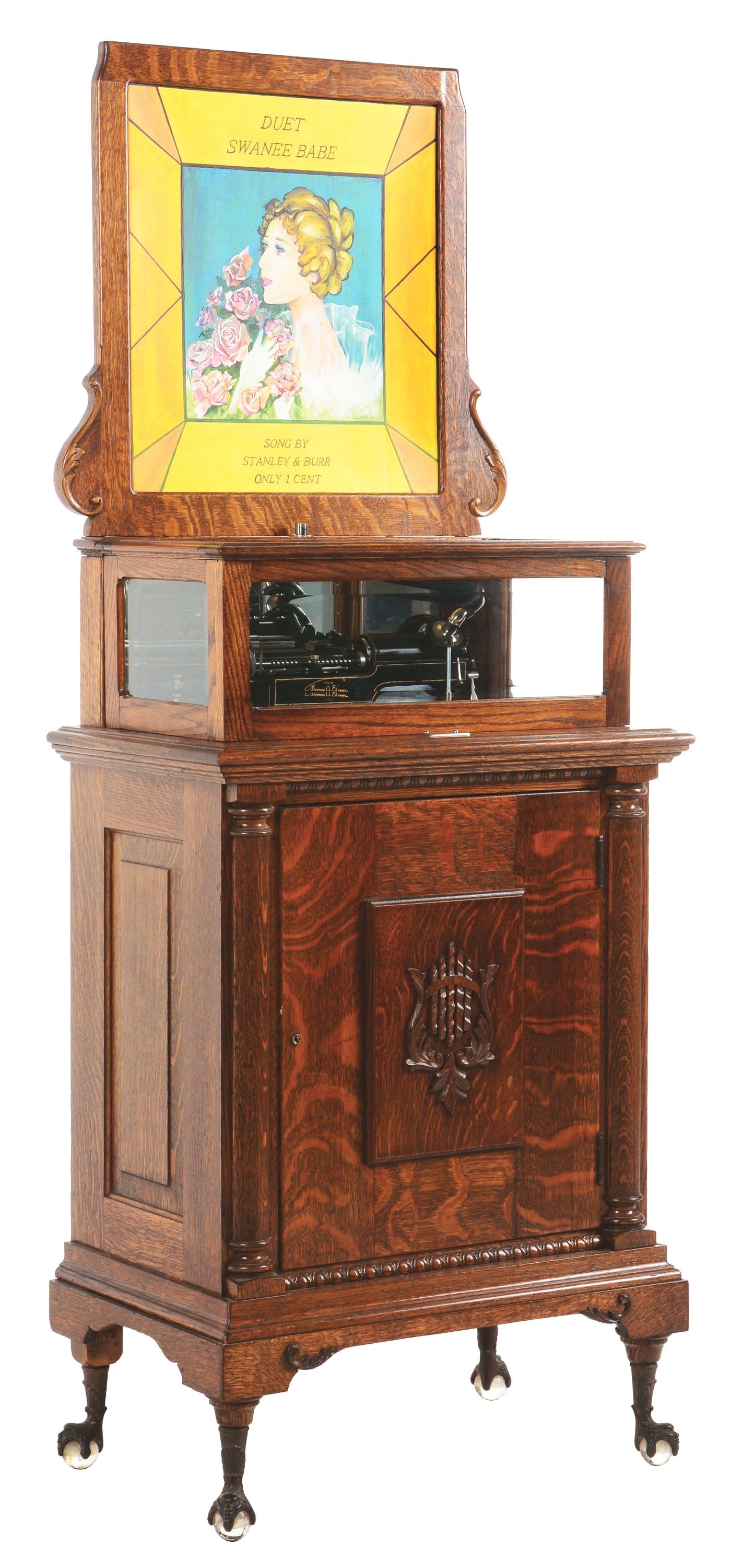 1¢ EDISON "ECLIPSE" COIN-OP PHONOGRAPH. (1 of 8)