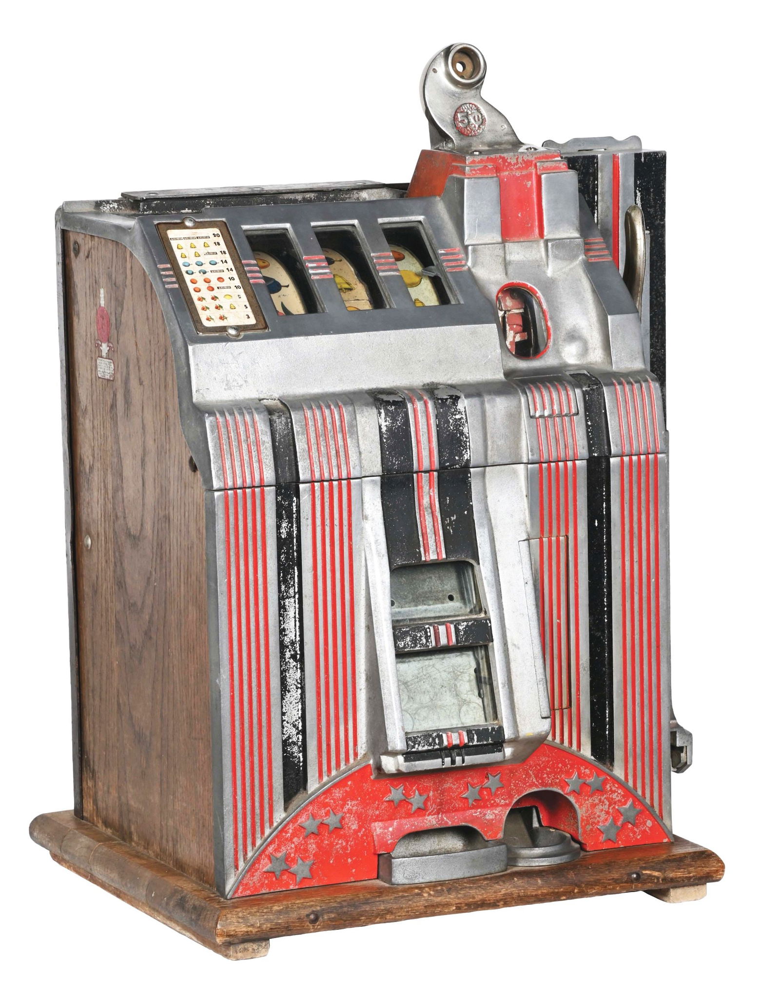 5¢ MILLS NOVELTY CO. SKYSCRAPER SLOT MACHINE. (1 of 4)