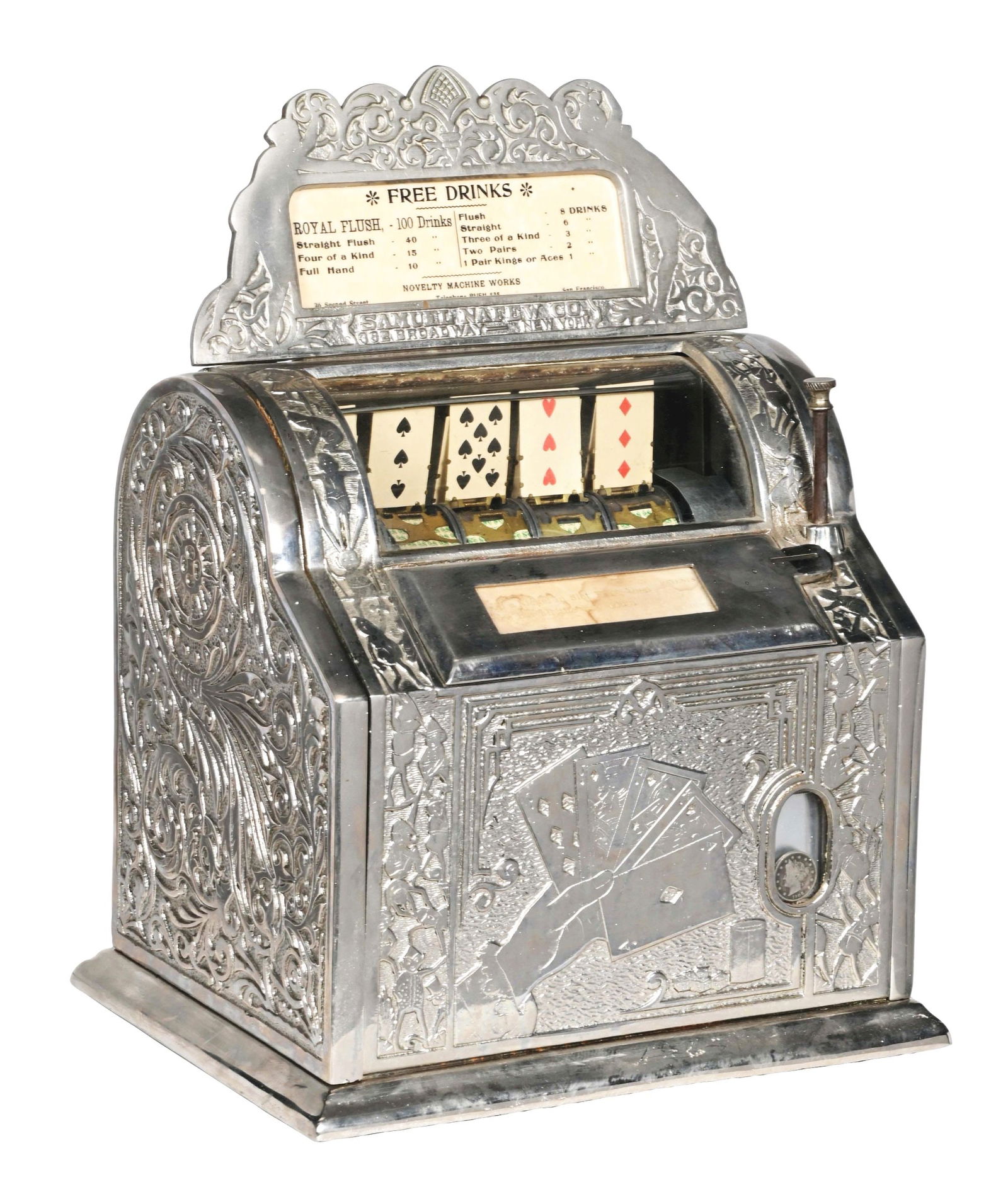 5¢ MONARCH COIN MACHINE CO. MONARCH BROWNIE TRADE STIMULATOR. (1 of 4)