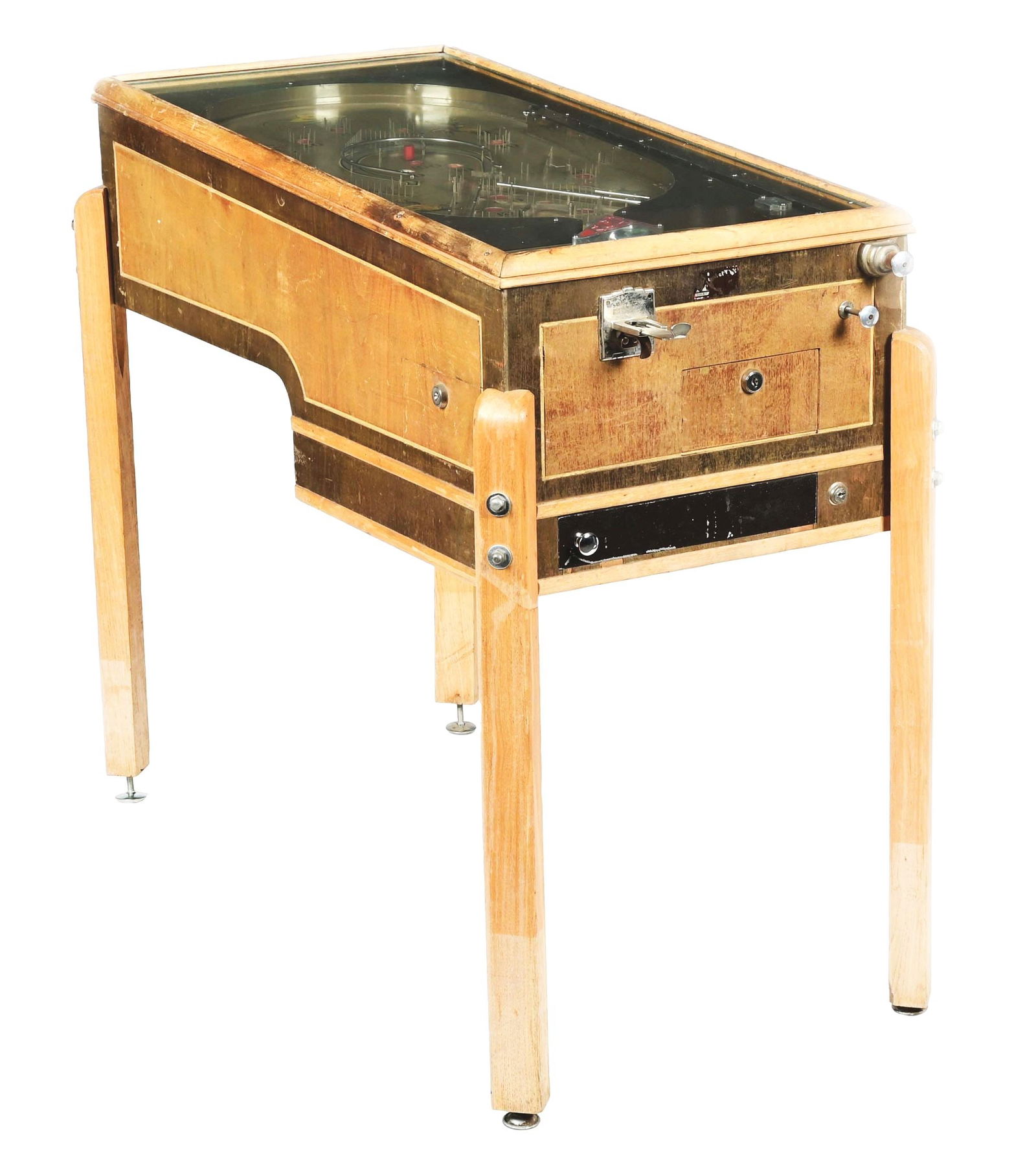 5¢ EXHIBIT SUPPLY CO. RODEO PAYOUT PINBALL GAME. (1 of 6)