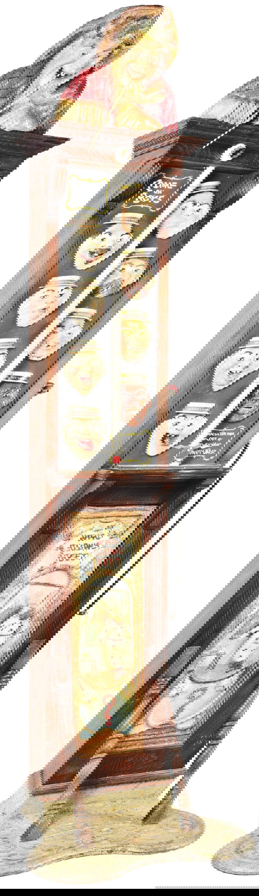 1¢ Mills Novelty "hats Off" Penny Arcade Lung Tester. Auction