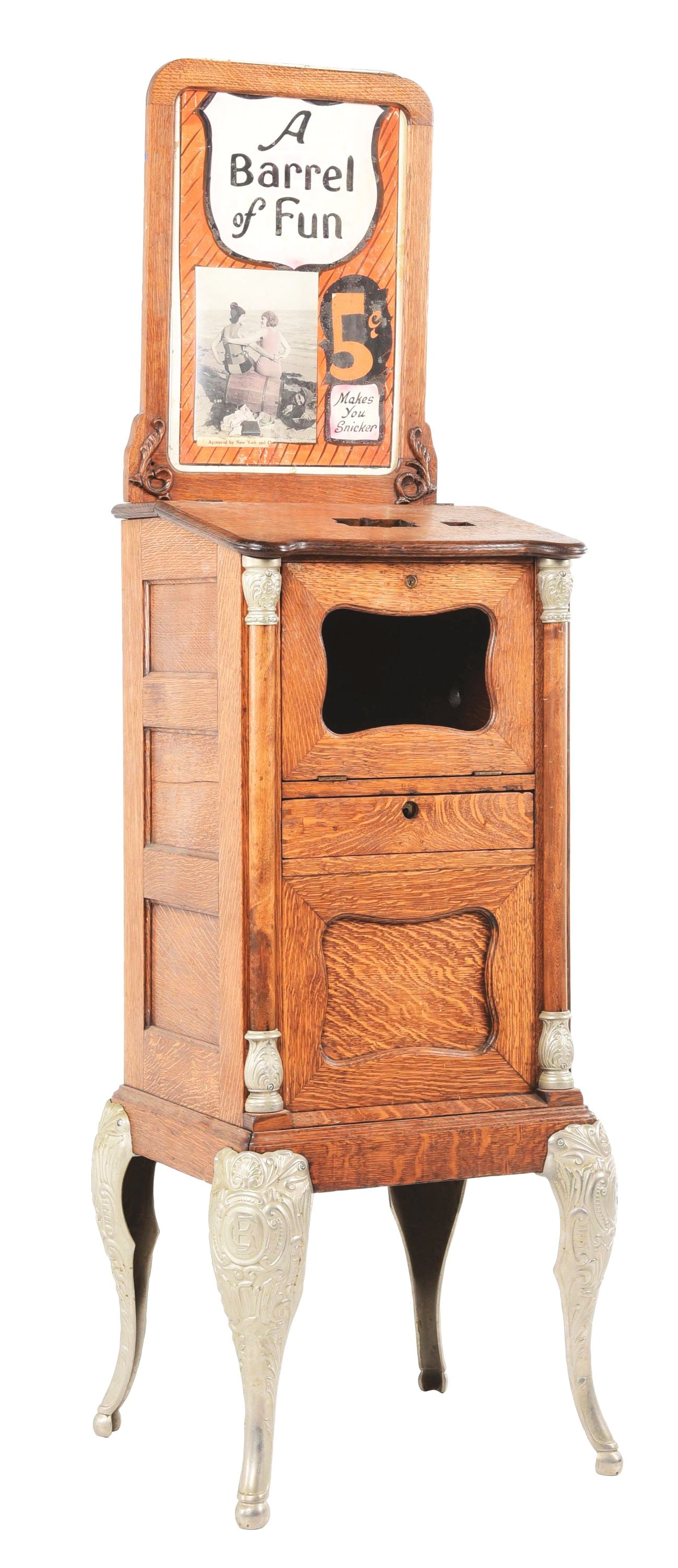 1¢ CAIL-O-SCOPE DROP CARD ARCADE MACHINE. (1 of 6)