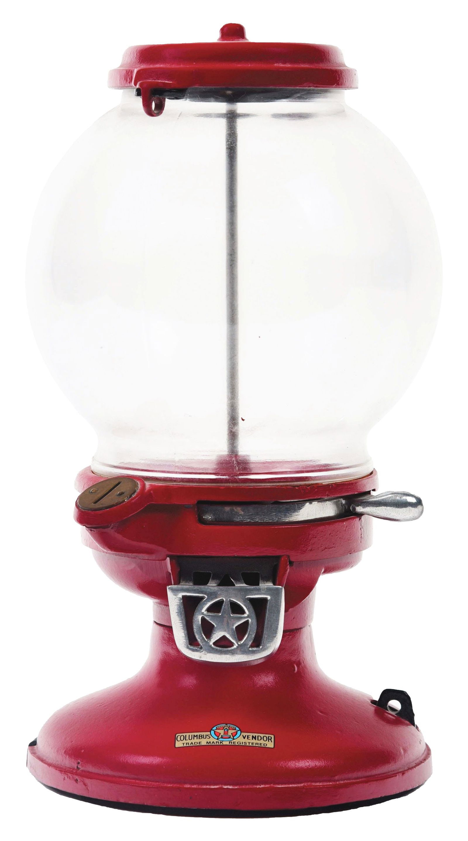 1¢ COLUMBUS MODEL 17 GUMBALL MACHINE. (1 of 5)