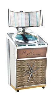 AMI CONTINENTAL 1 JUKEBOX MODEL XJCA-200.: C. 1961. AMI Corp. A rare Series 1 AMI Continental 200 play jukebox. This jukebox had that modern space age look which was seen in many products at the time. In May 1960 AMI Lyric and Continental were