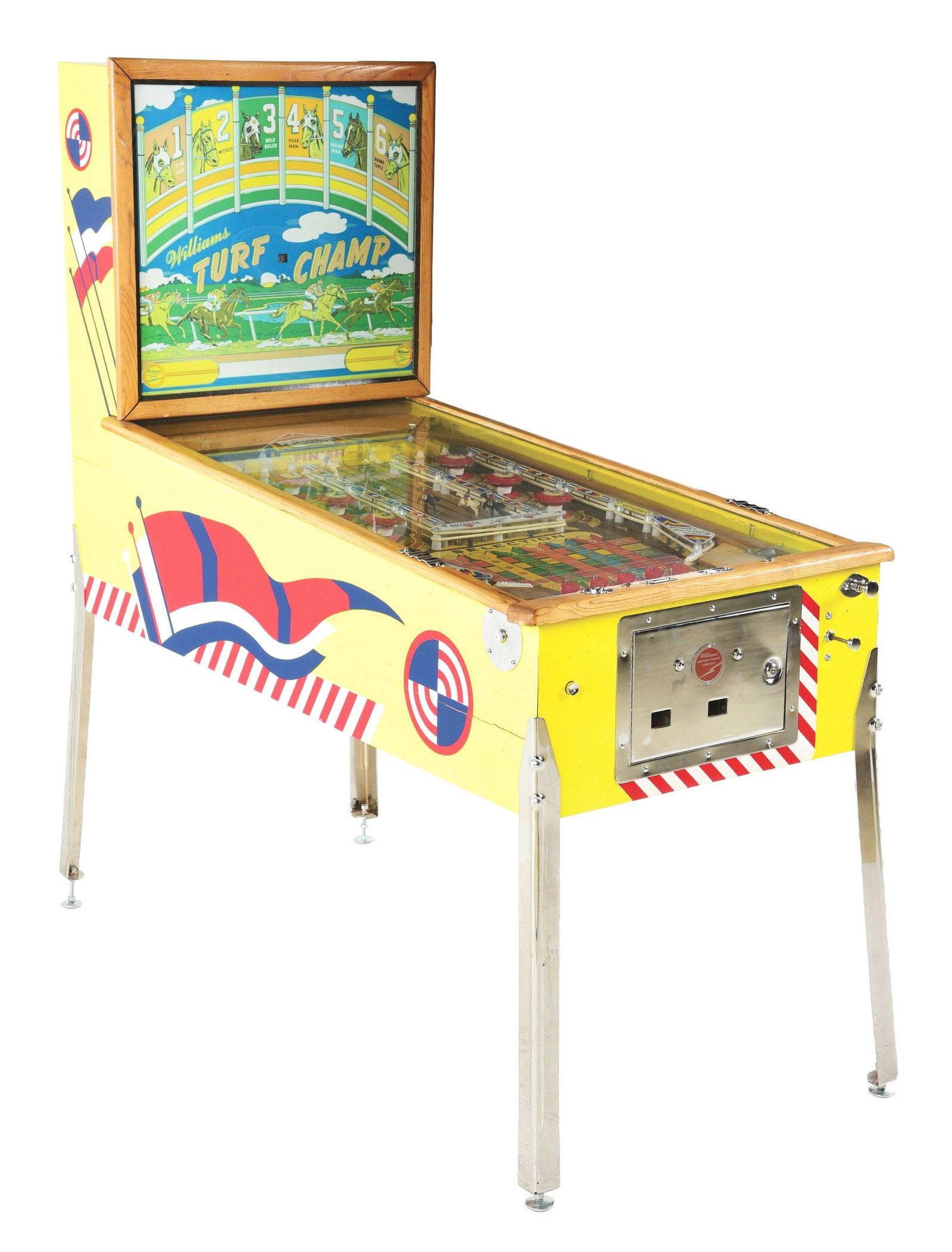 25¢ WILLIAMS TURF CHAMP ARCADE GAME. (1 of 7)