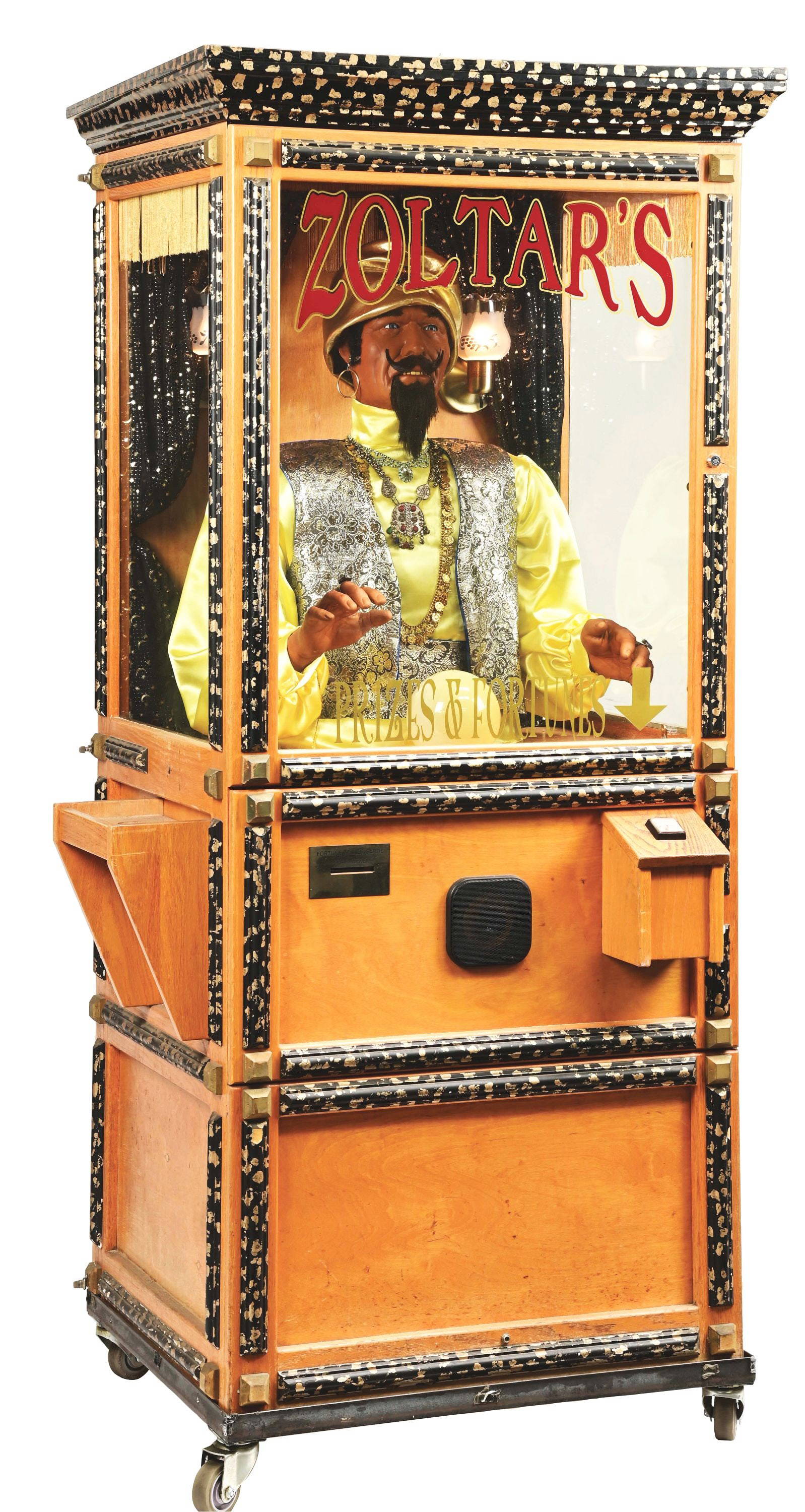 Zoltar's Prizes & Fortunes Deluxe Arcade Machine. Auction