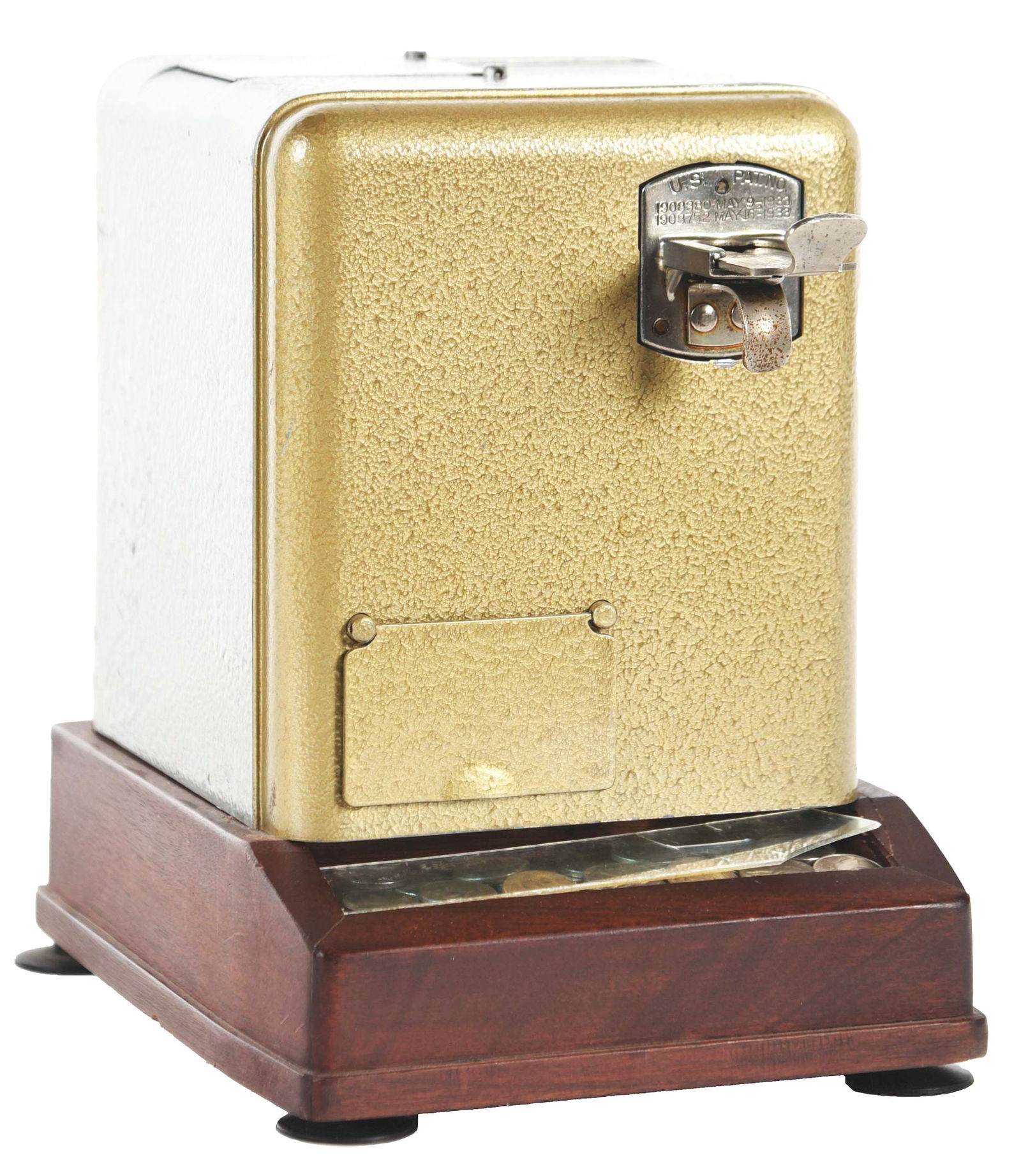 5¢ Mills Vest Pocket Slot Machine With Added Cash Box. Auction