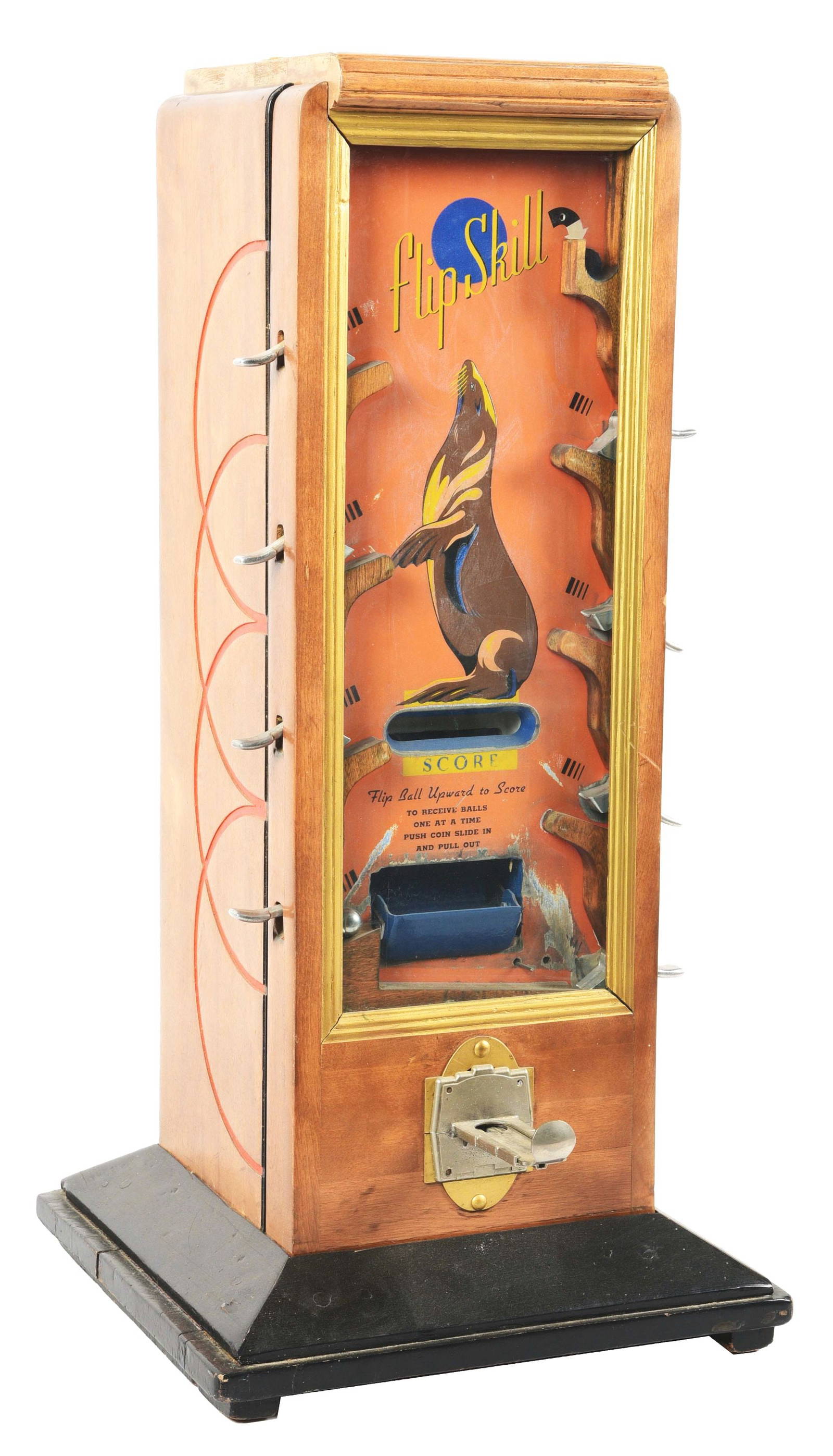 5¢ Flip Skill Coinop Arcade Machine. Auction