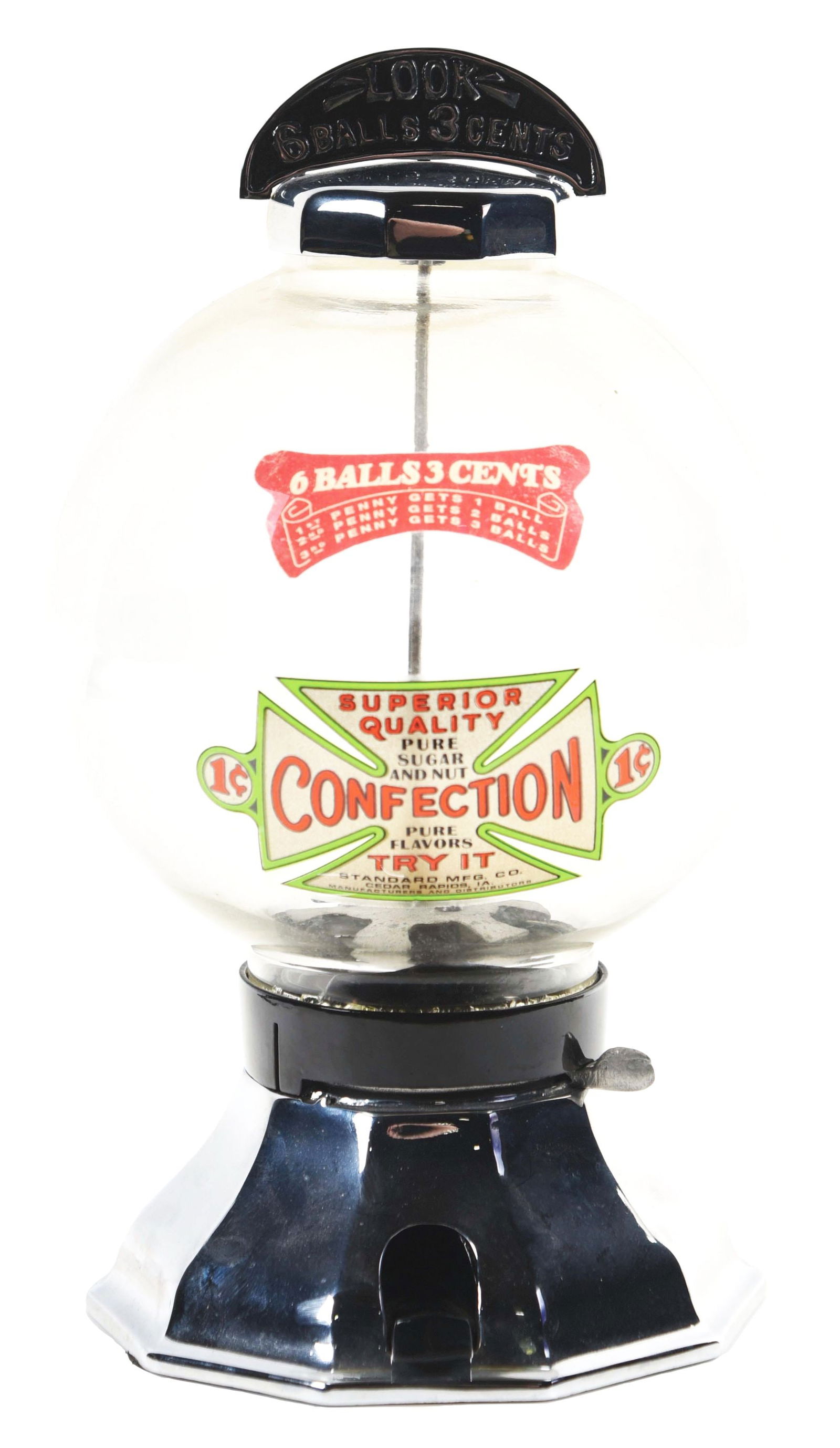 1¢ PROFIT SHARING R.D. SIMPSON CONFECTION VENDING MACHINE. (1 of 4)