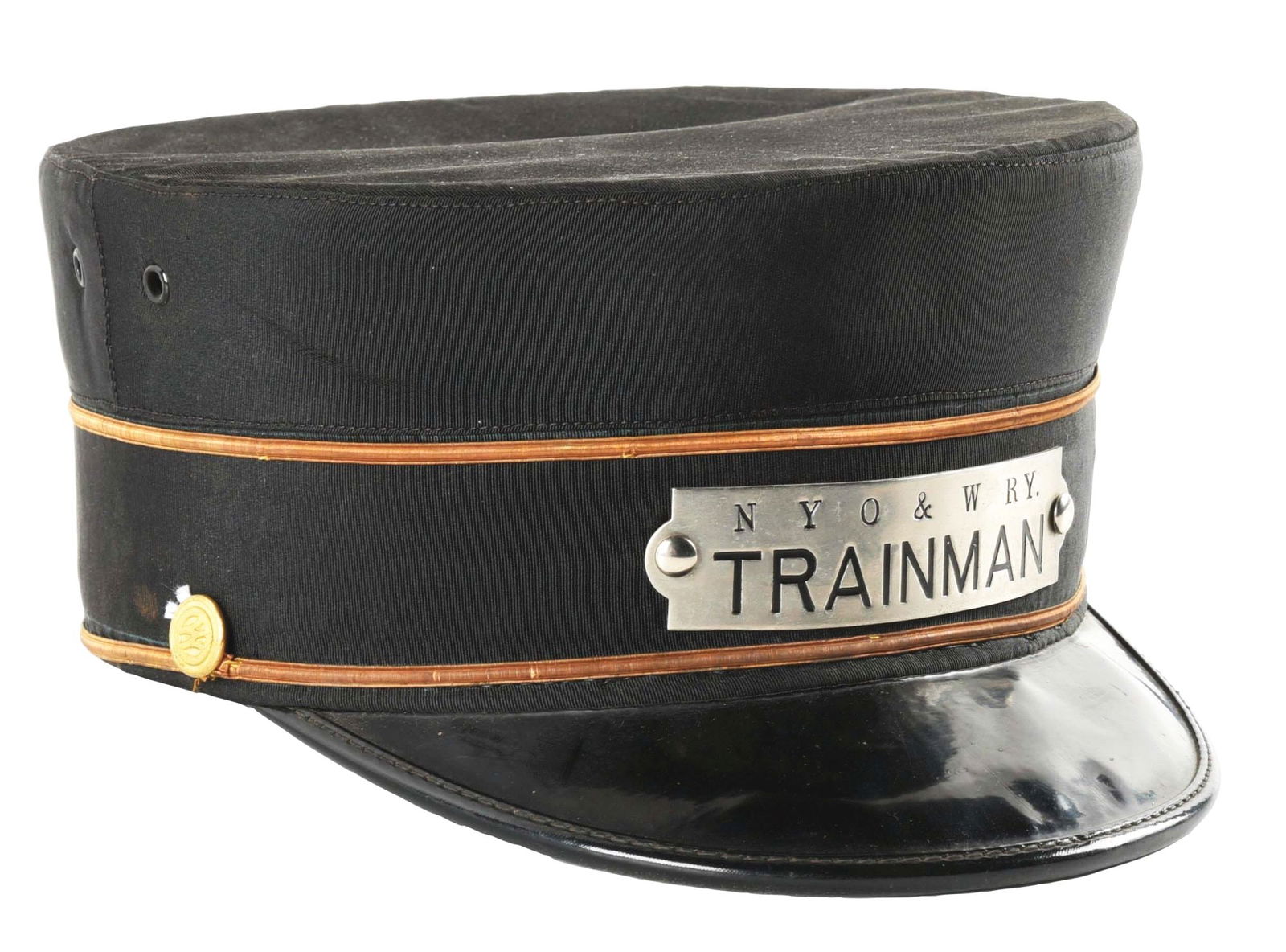 NYO&W RAILROAD UNIFORM HAT. (1 of 5)